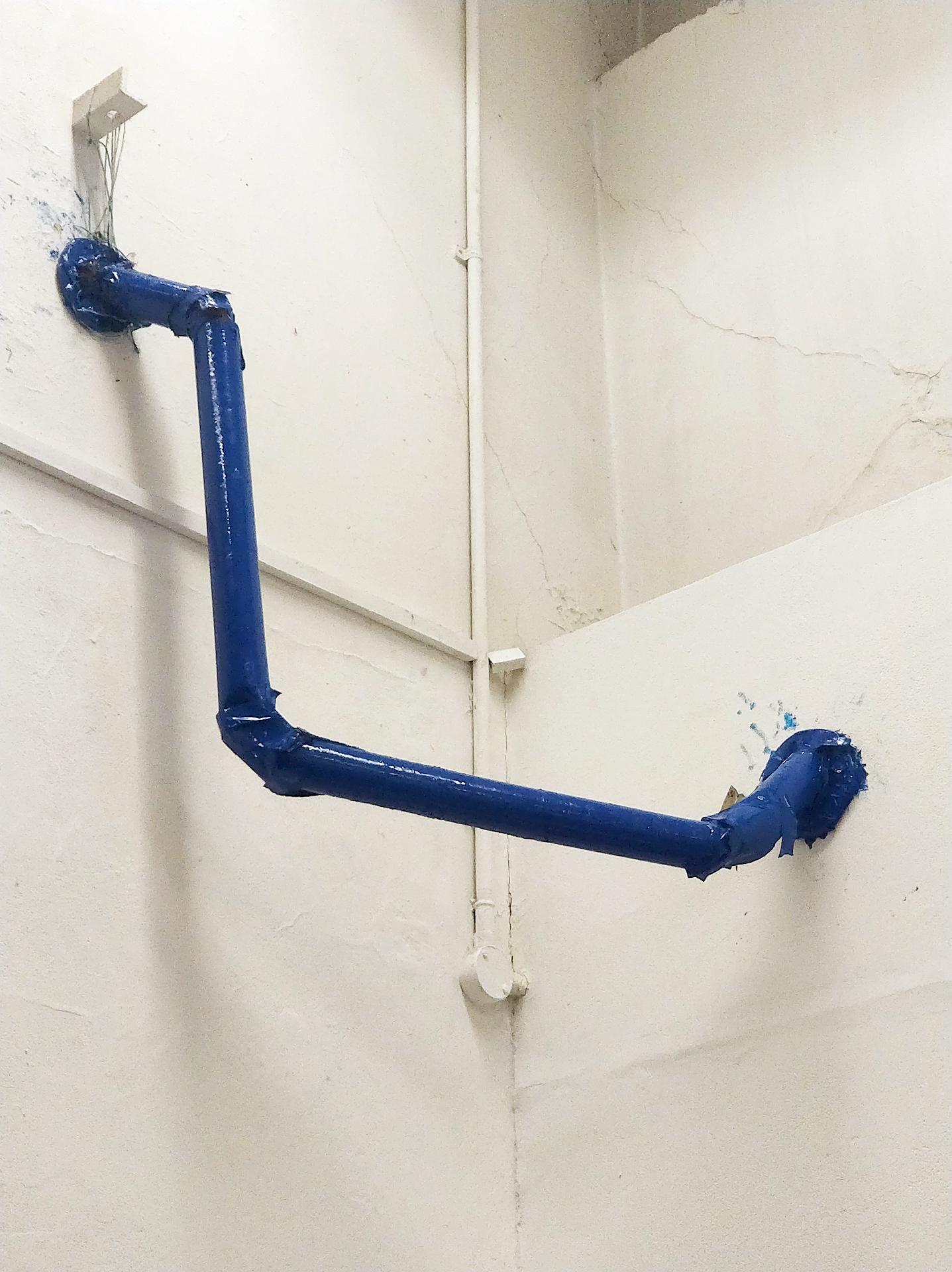 The northern line, cardboard, paint, string and staples, 2020