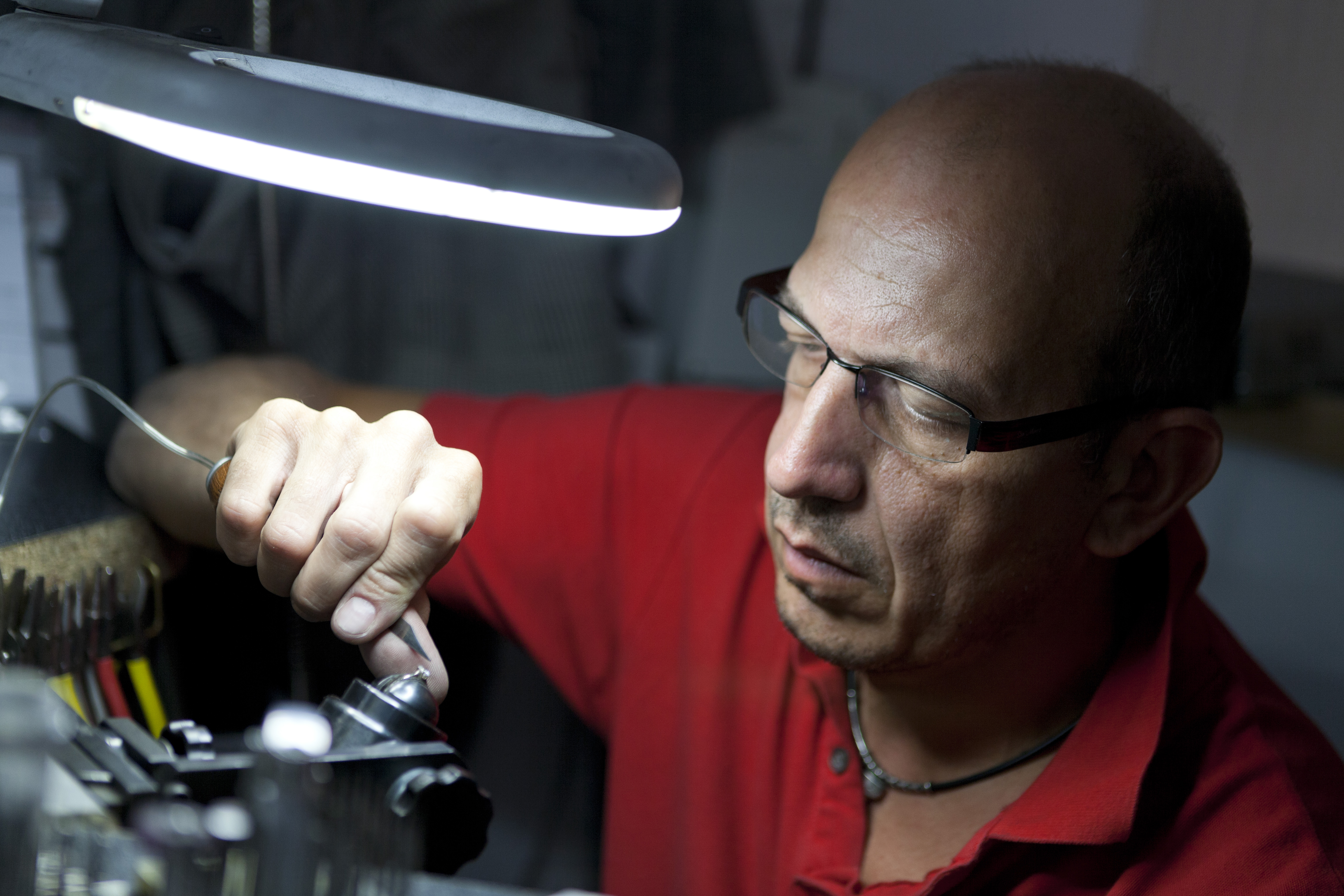 Professzionális portré fotózás műhelyben 