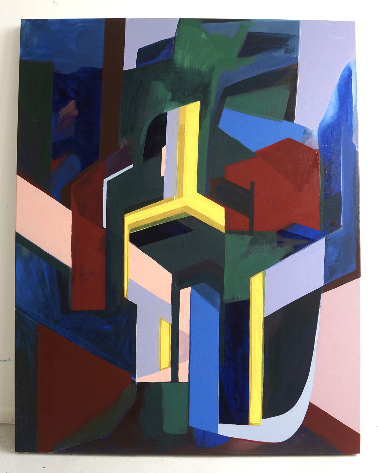 Motif repeats again, 2024, Oil on canvas, 140x110cm