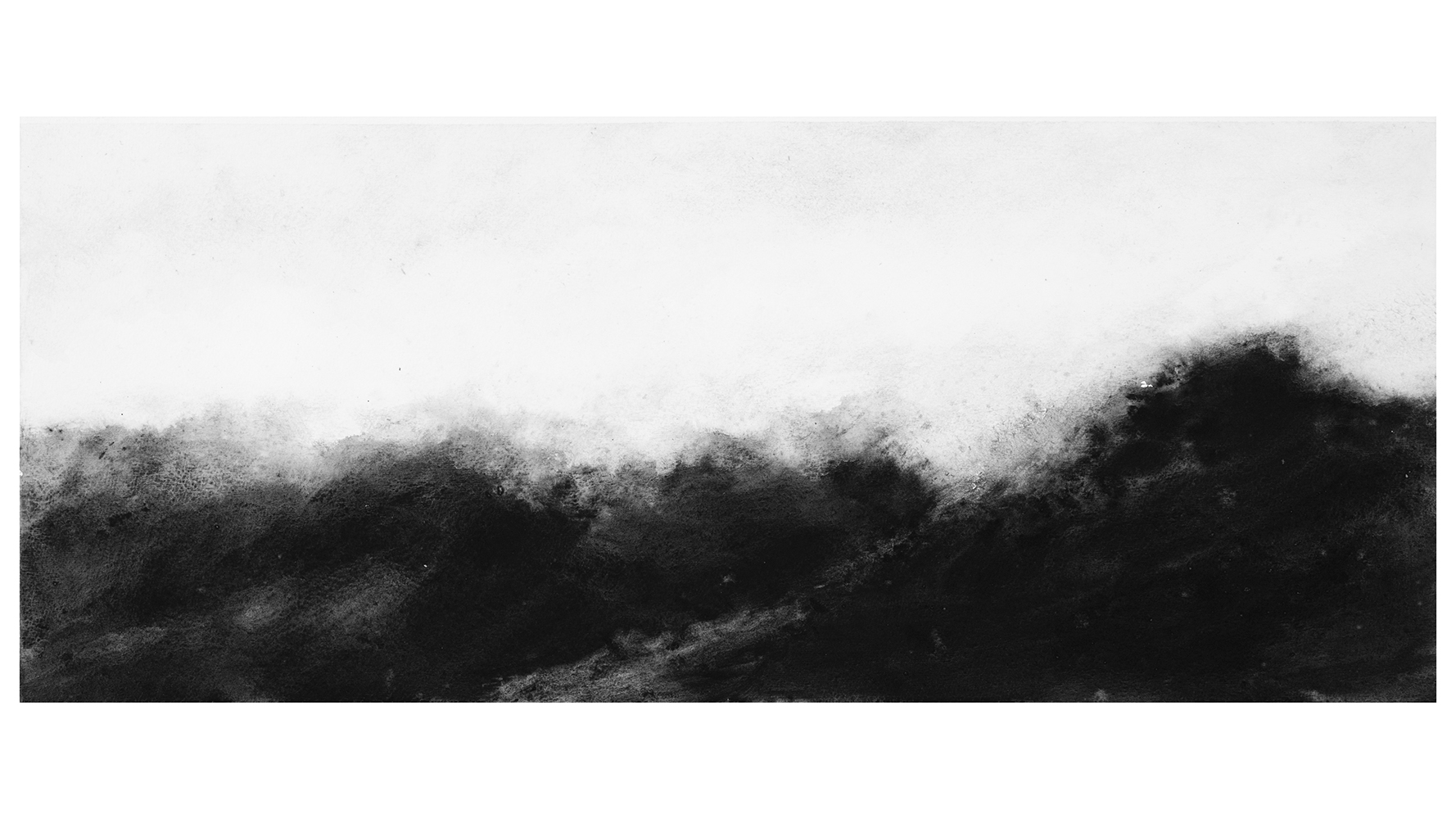 Pente (VIII) [Slope (VIII)]gouache on paper20,5 x 49 cm, 2024