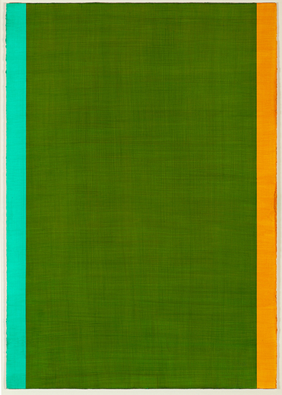 Untitled (matrix variation), 2017. Acrylic on paper 100 x 70 cm (39 x 28 inches)