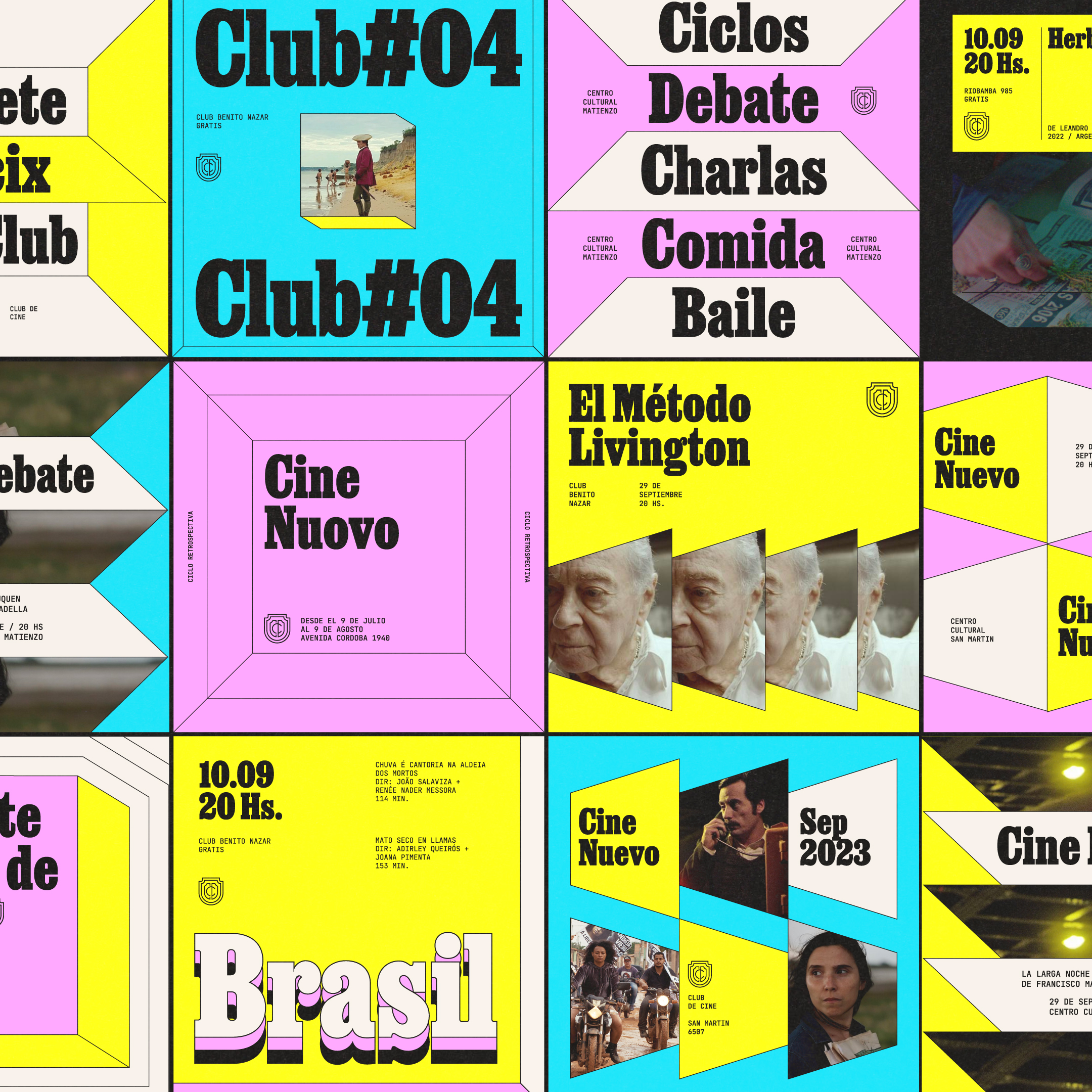 Diseño de redes sociales para el Club de Cine por Kinoto Studio