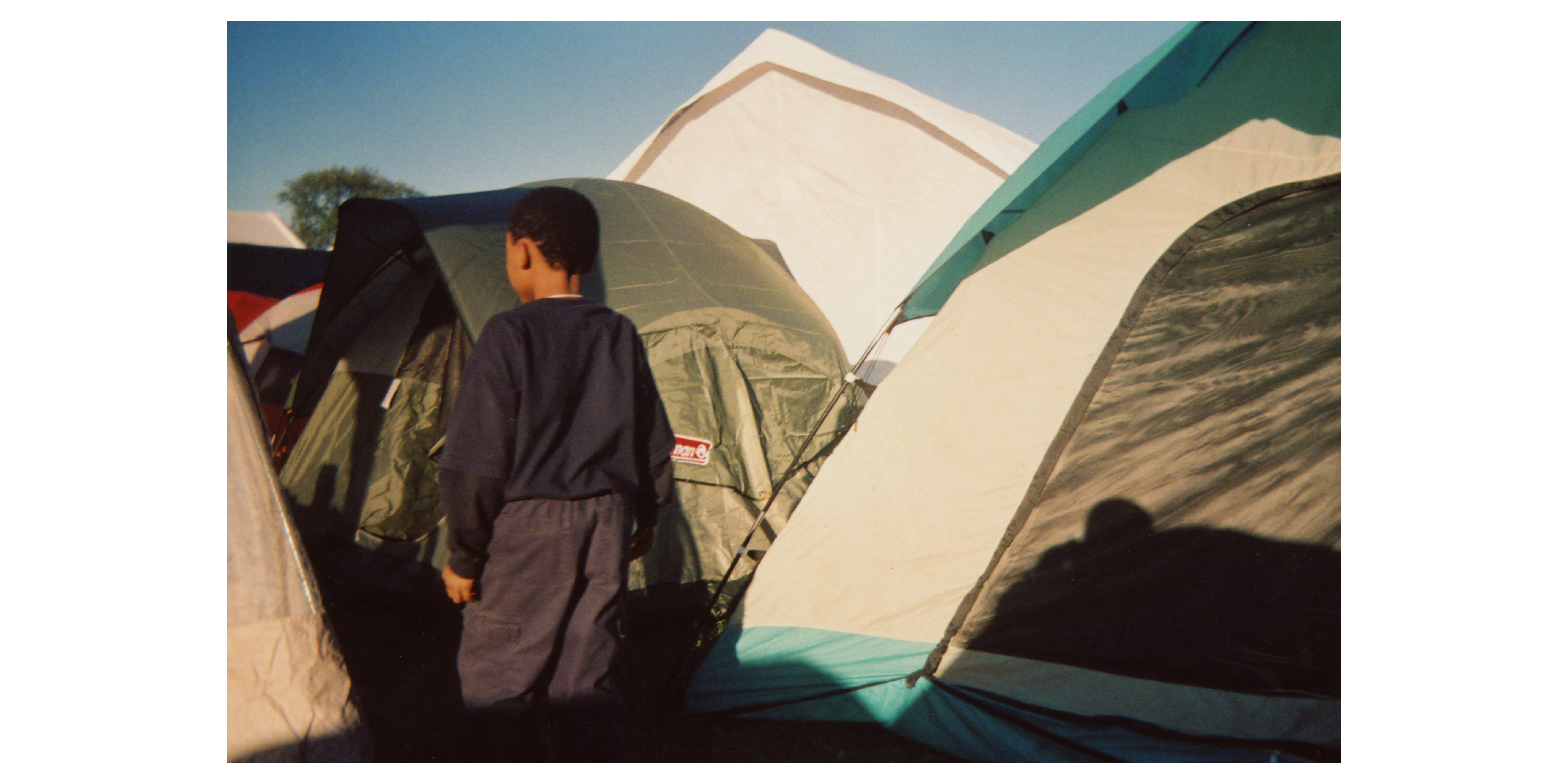 Friend by tents, 2007