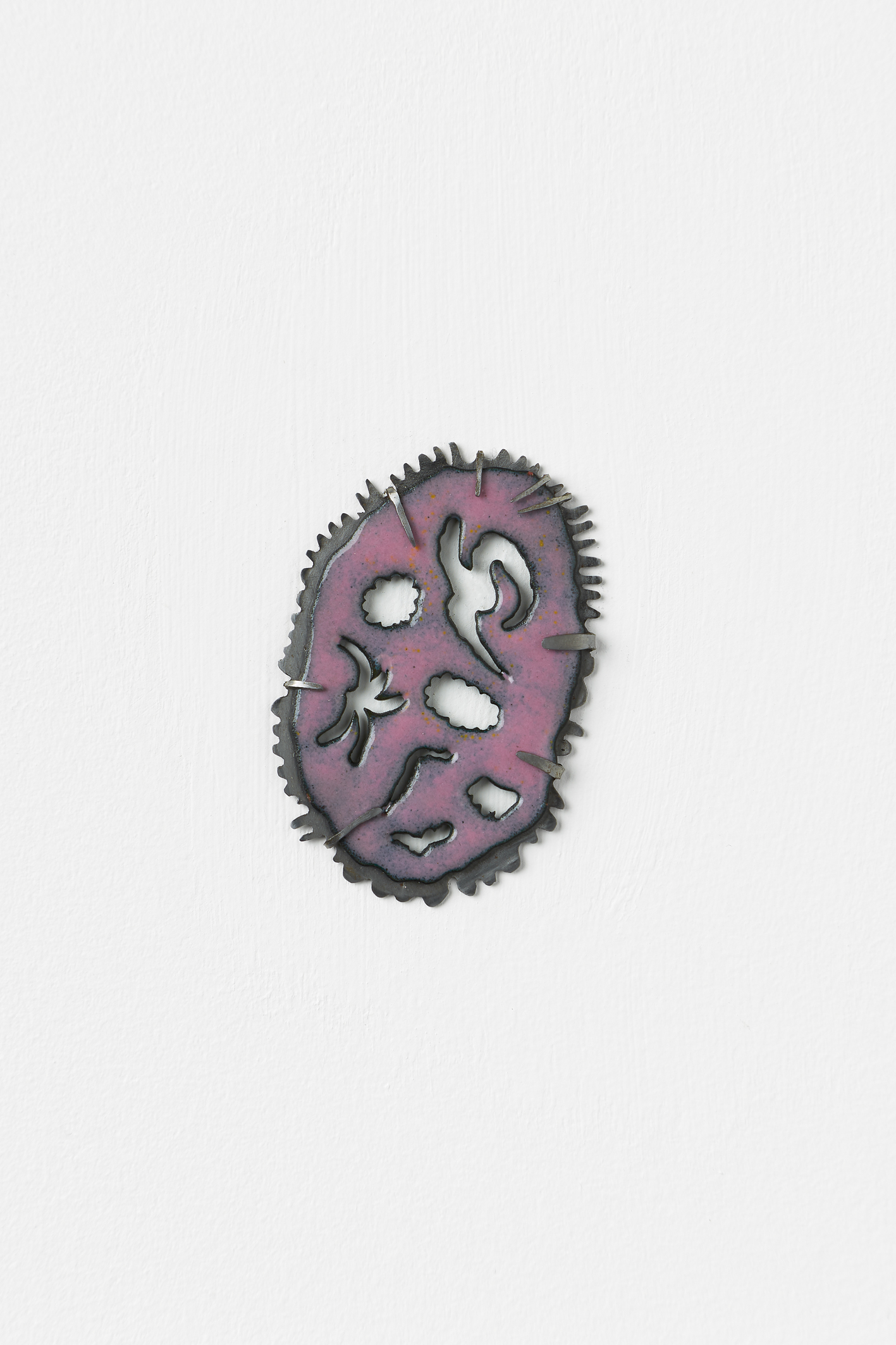 Audrey Tan, ms word drawings (4 of 4), 2018, Copper, vitreous enamel, mild steel