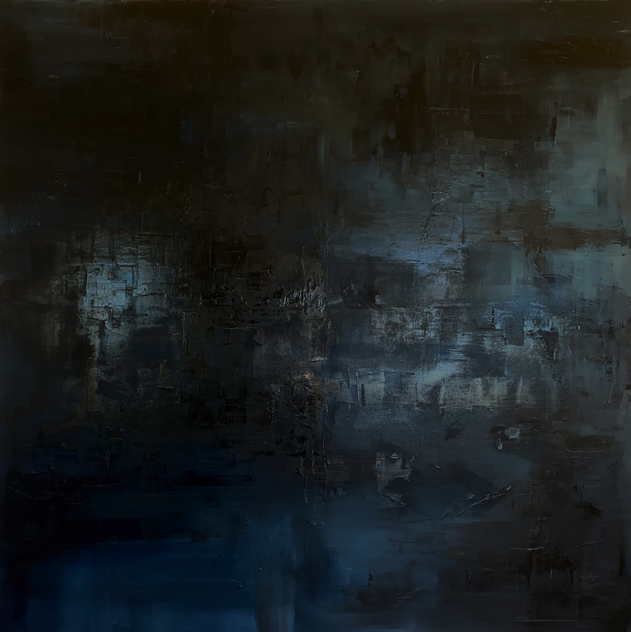 28. Punched in the face 2020 oil on canvas 72 x 72.5’ inches