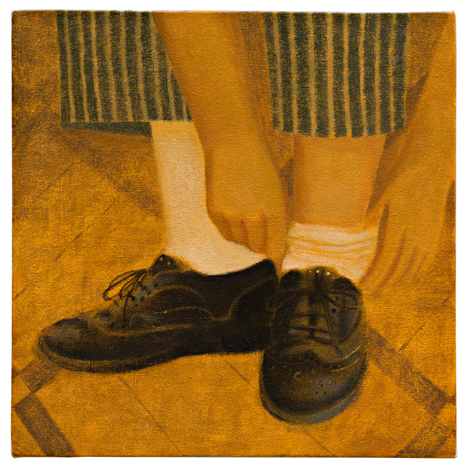 "O sapato preferido", 2023, óleo sobre tela