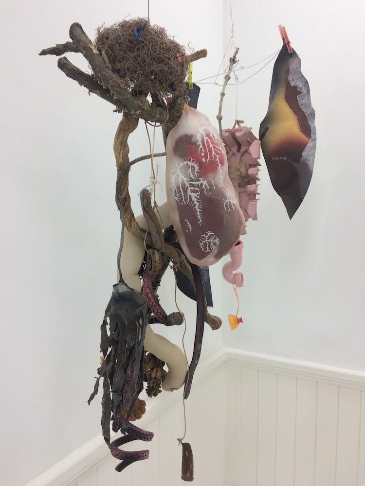 Installation view; Asiya Clarke, ‘Cosmic Sign / Die Before You Die’ (2008), STOREFRONT, Luton, UK. Credit: Departure Lounge Luton.