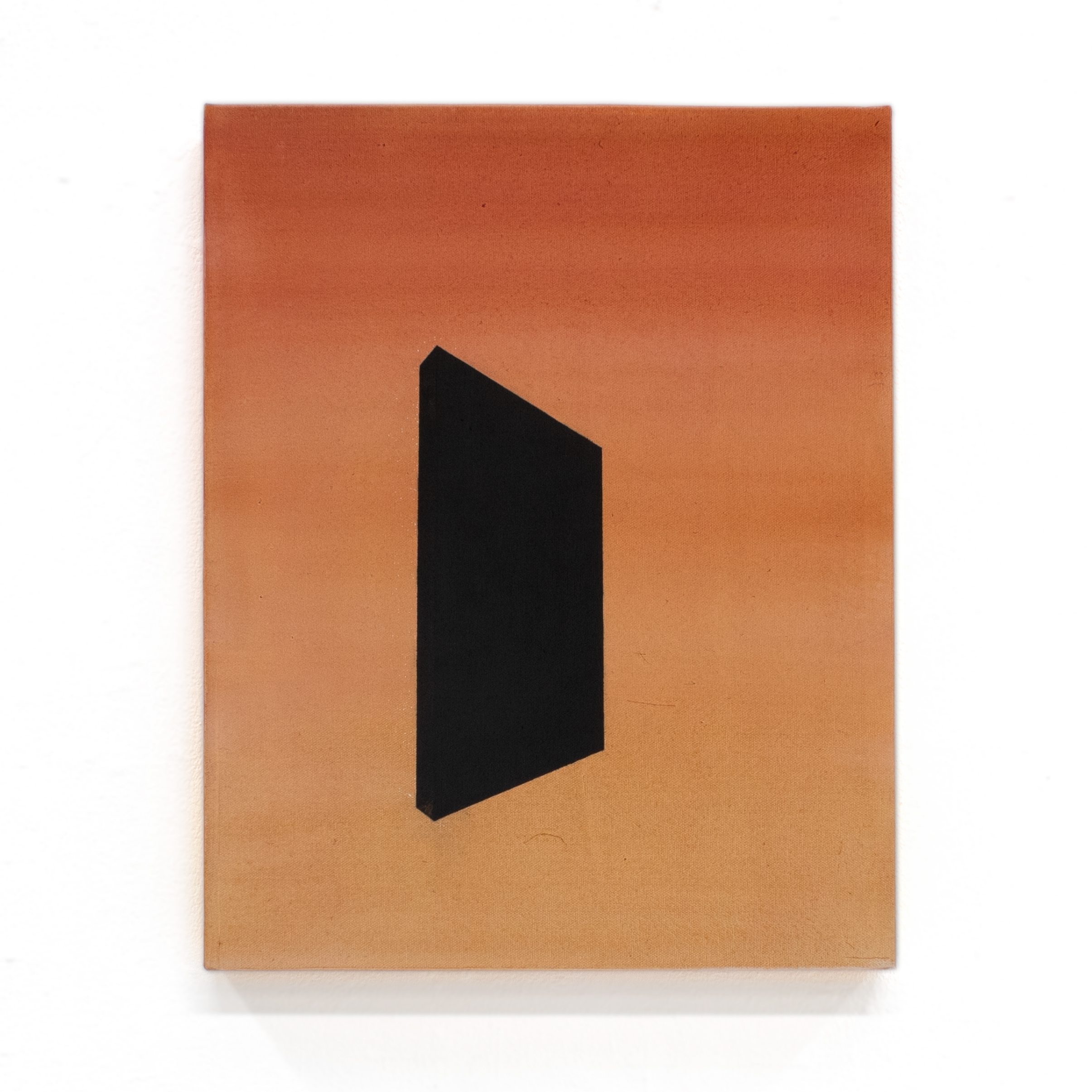Ext. Void Form – Dusk. 2021. Oil on canvas. 16 x 20 inches.