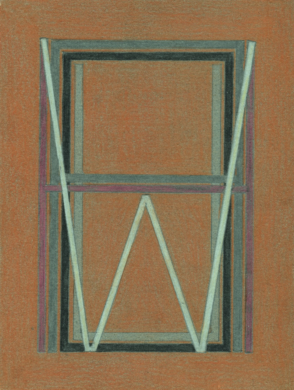 Marine Pagès Whaou, 2021 Crayon de couleur et encre sur papier 20 x 15 cm Courtesy de l’artiste et galerie Bernard Jordan