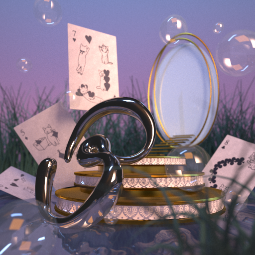 "Letter B Still Life" rendered in Maya using VRay