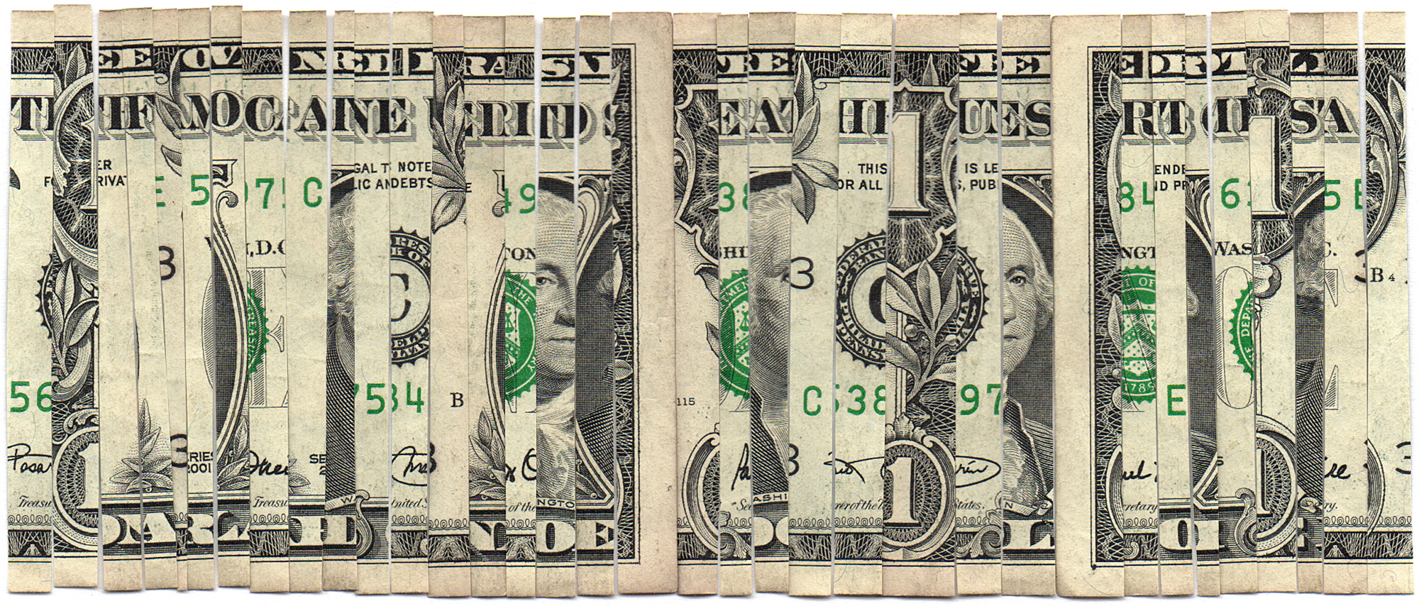 Llorad2014Ink on paper money16 x 7 cmconceptual, object