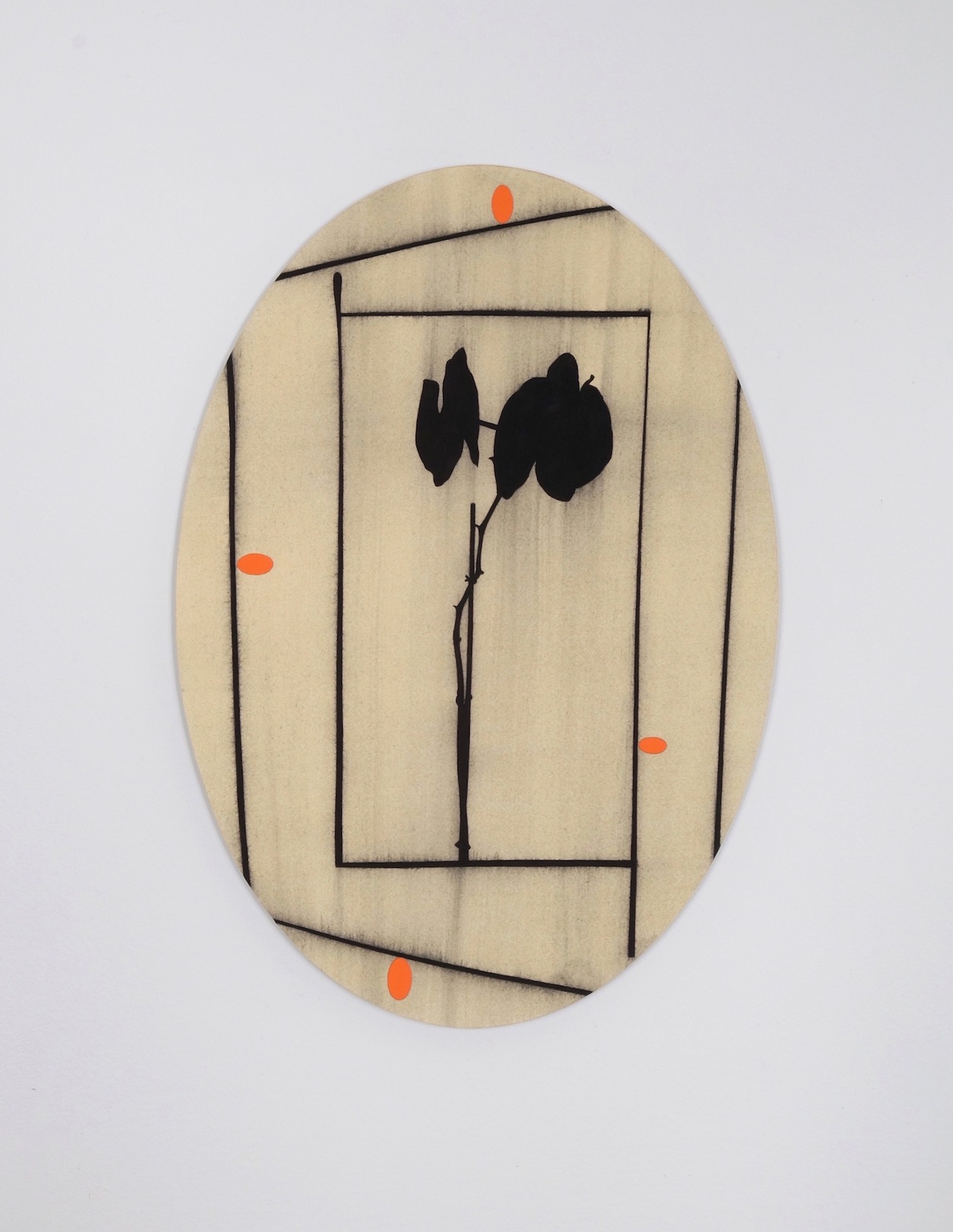 Untitled 2018, acrylic and pencil on paper/aluminium, 44.5 x 31 cm, collection Ministry of Foreign Affairs