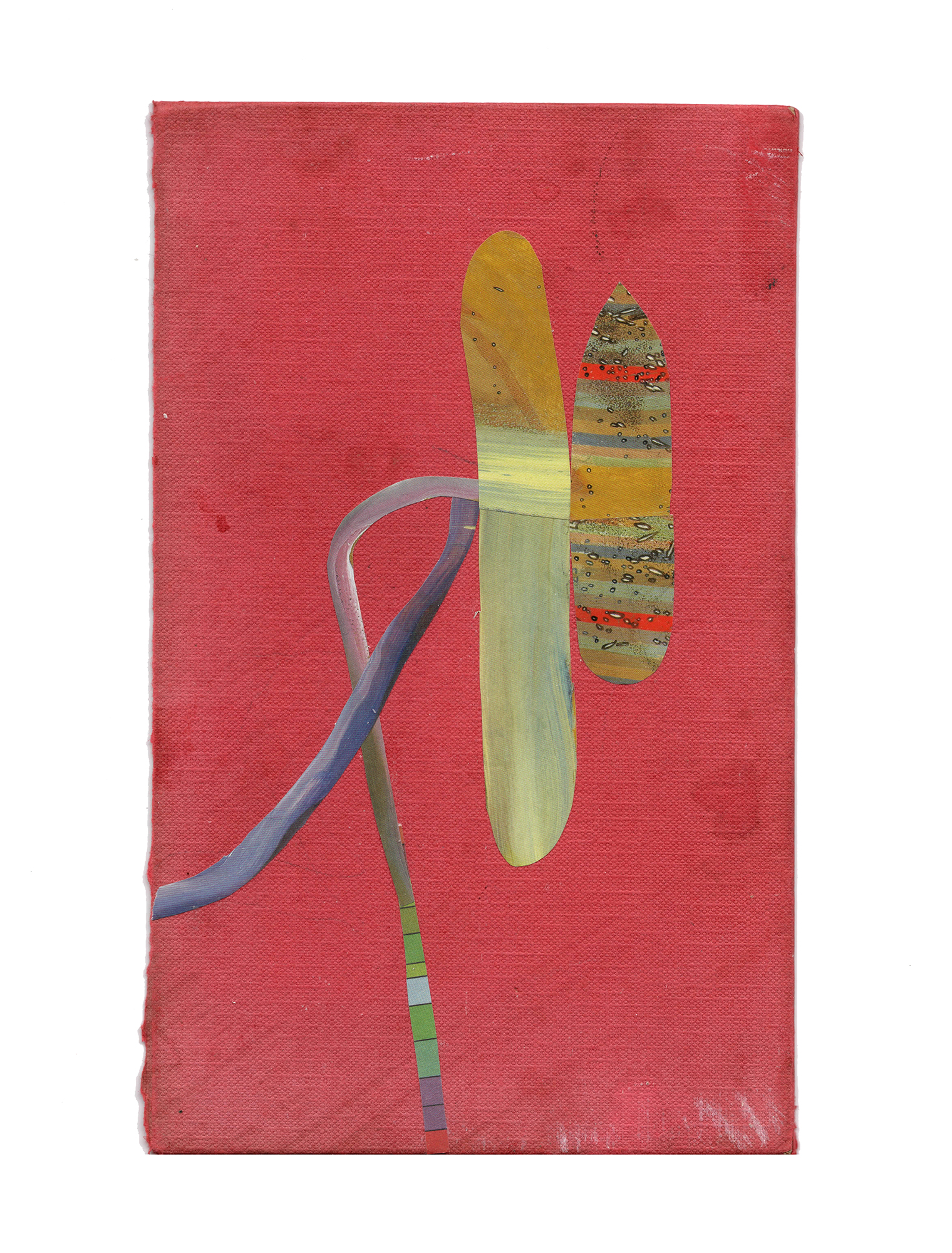 'Pacific Wreck' collage on board