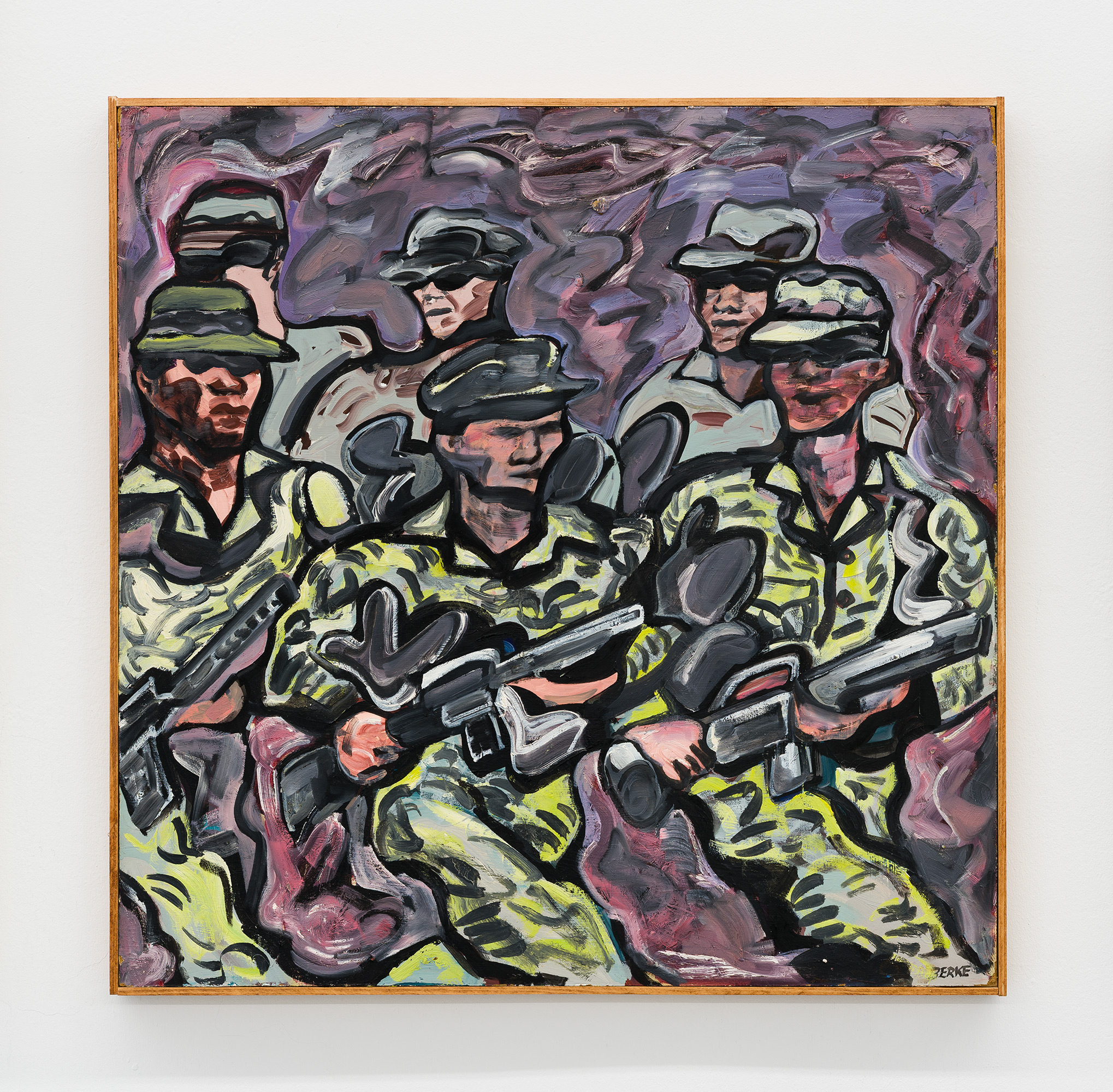 Allen Berke, Untitled, 1980s, Oil on panel, 24 x 24 in. 61 x 61 cm.