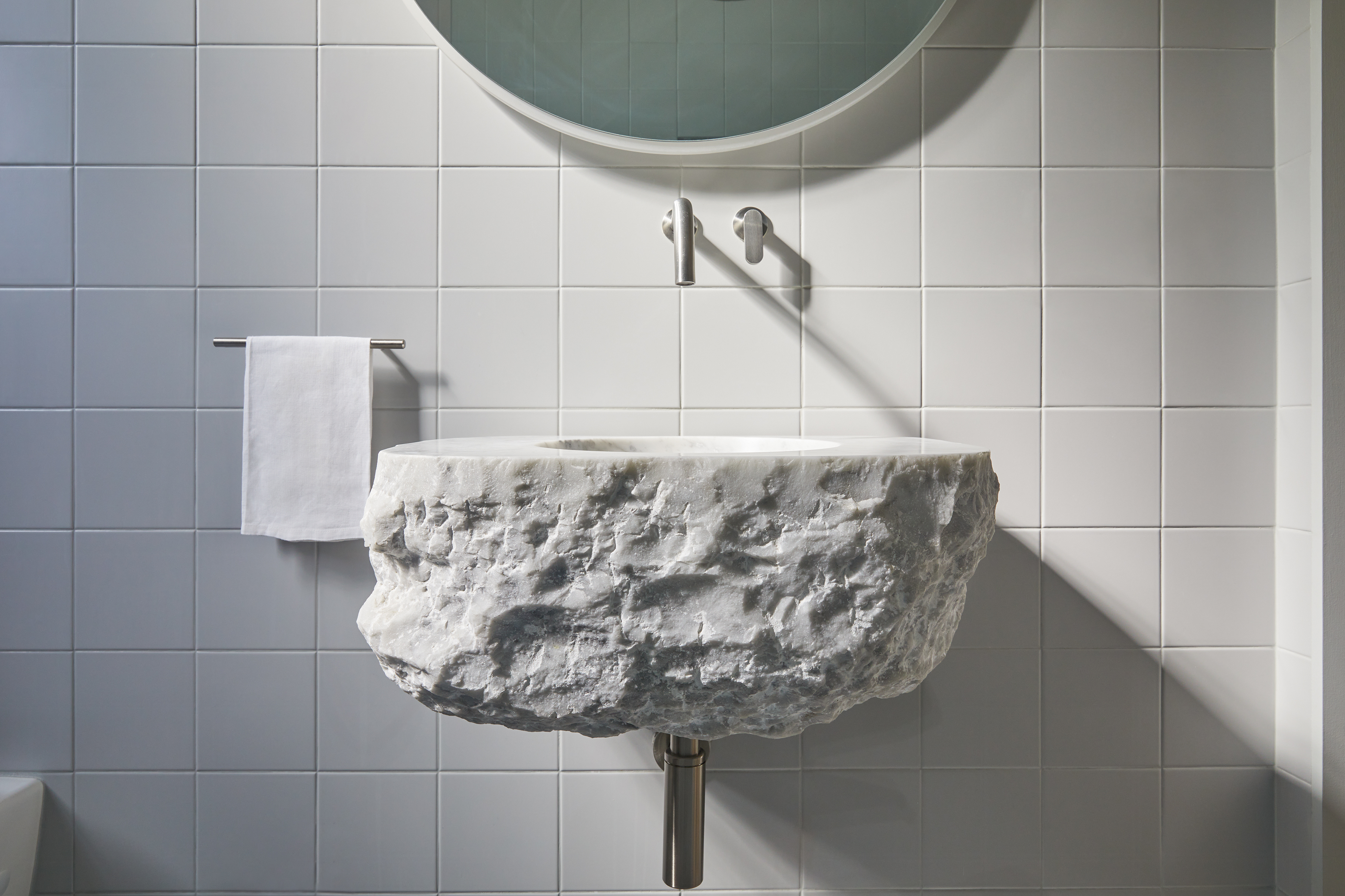 Carrara Block Sink