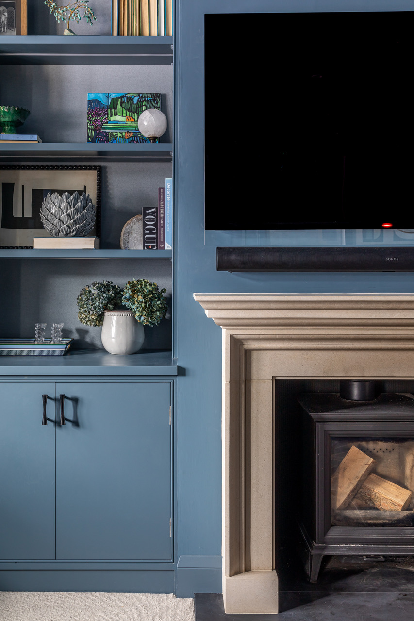 Georgian in Portland Stone with slate hearth