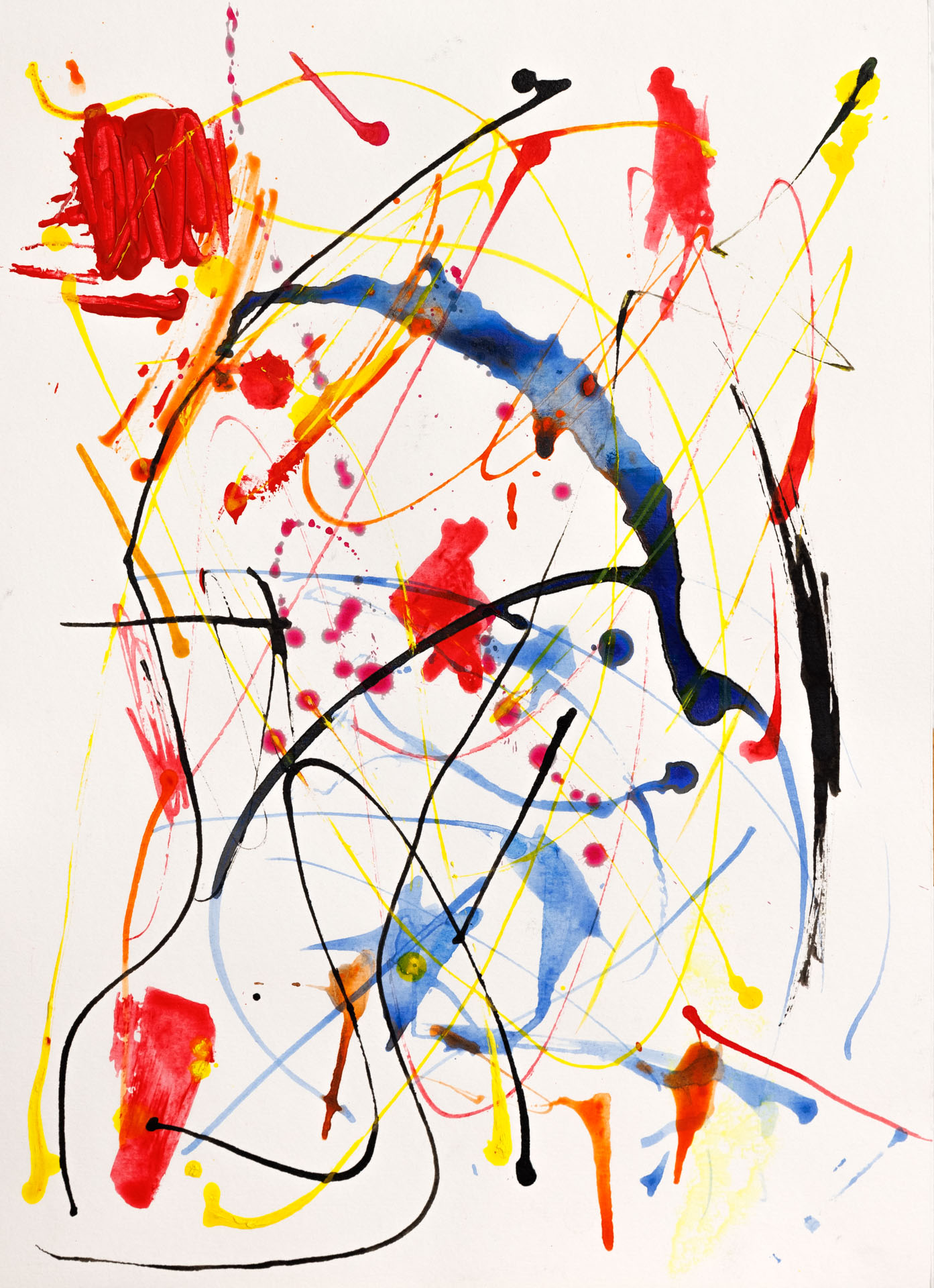 o. T.Acryl auf PapierDIN A2