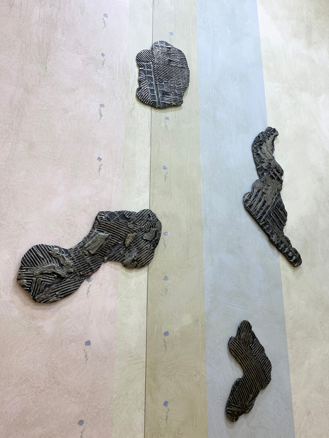 Mahon Way / Footpath Fossil Installation / Stainless Steel / 2021