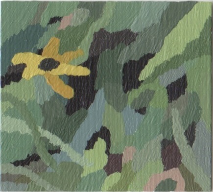 Greenery, acrylic on paper