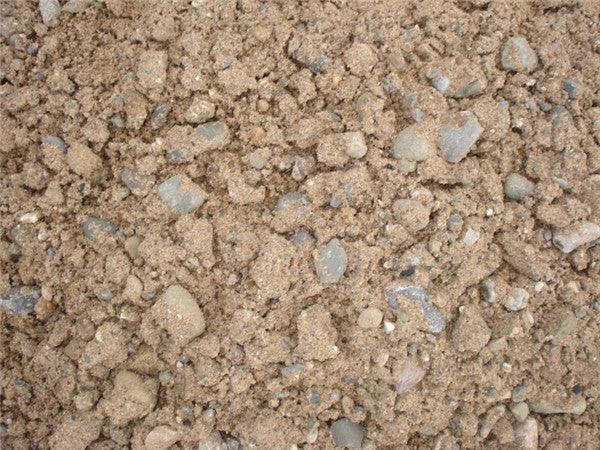 Disused aggregate from construction in London