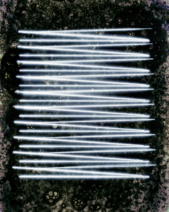 The Illusion of Surfaces2017Light drawing and tampered negative, chromogenic print, 40 x 32 inches