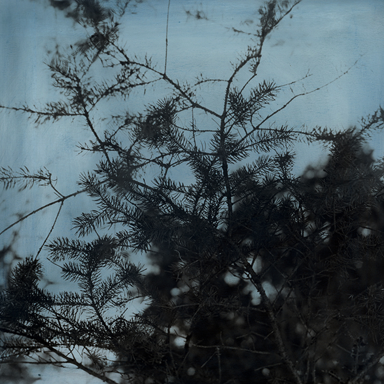 °04, 2015 : Épreuve à la gélatine argentique & pastel / Silver gelatin print & pastel, 11 x 14 '' (9 x 9 ")