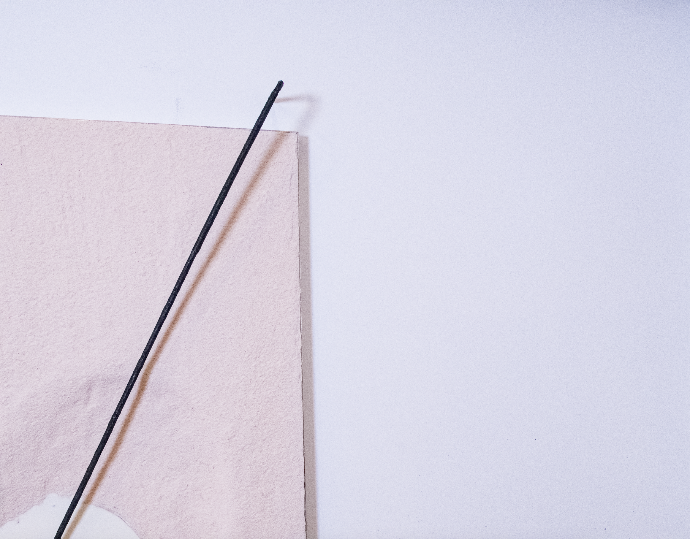 Eclipse Body 2025 Volcanic Pumice, Acrylic, Copper Rod, Plaster, Resin, Wood 56" x 40"