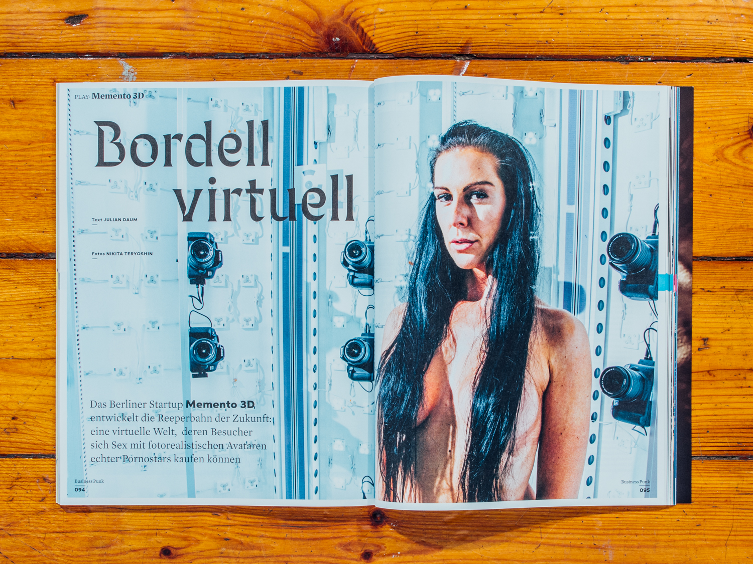 Business Punk / Memento 3D, Start Up f&uuml;r Virtuelle Pornografie / Januar 2018