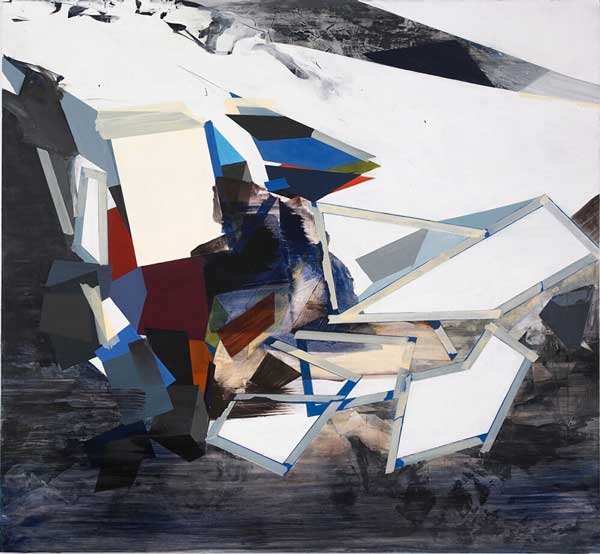 'Untitled', acrylic on board 48x52", 122x132cm 