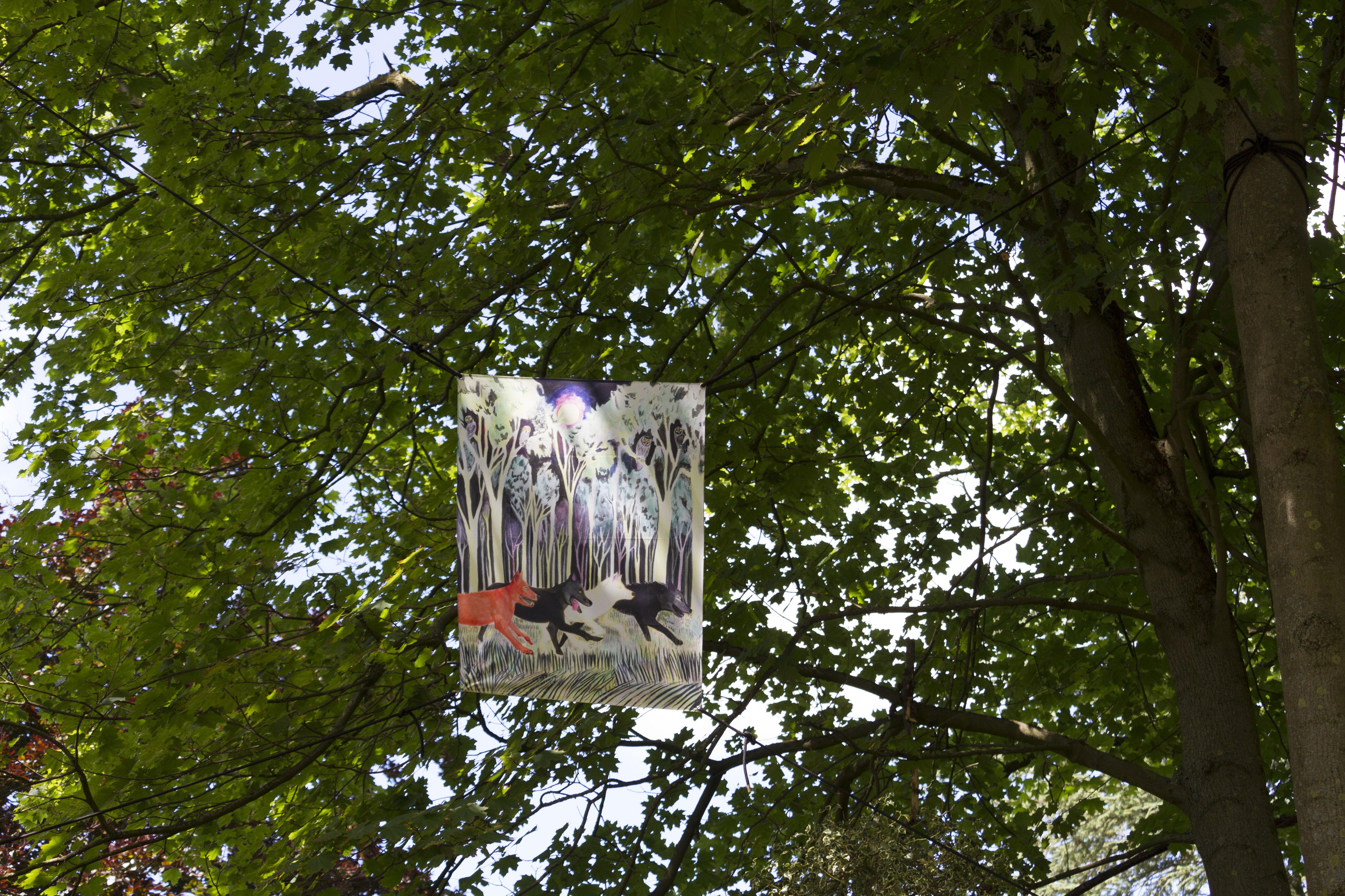 Parcours narratif autour de la Citadelle, 2022. Impression textile. 120 x 90 cm.