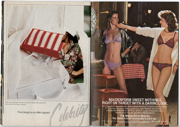 1981 Maidenform Sweet Nothings Demi-Bra and Bikini Ad