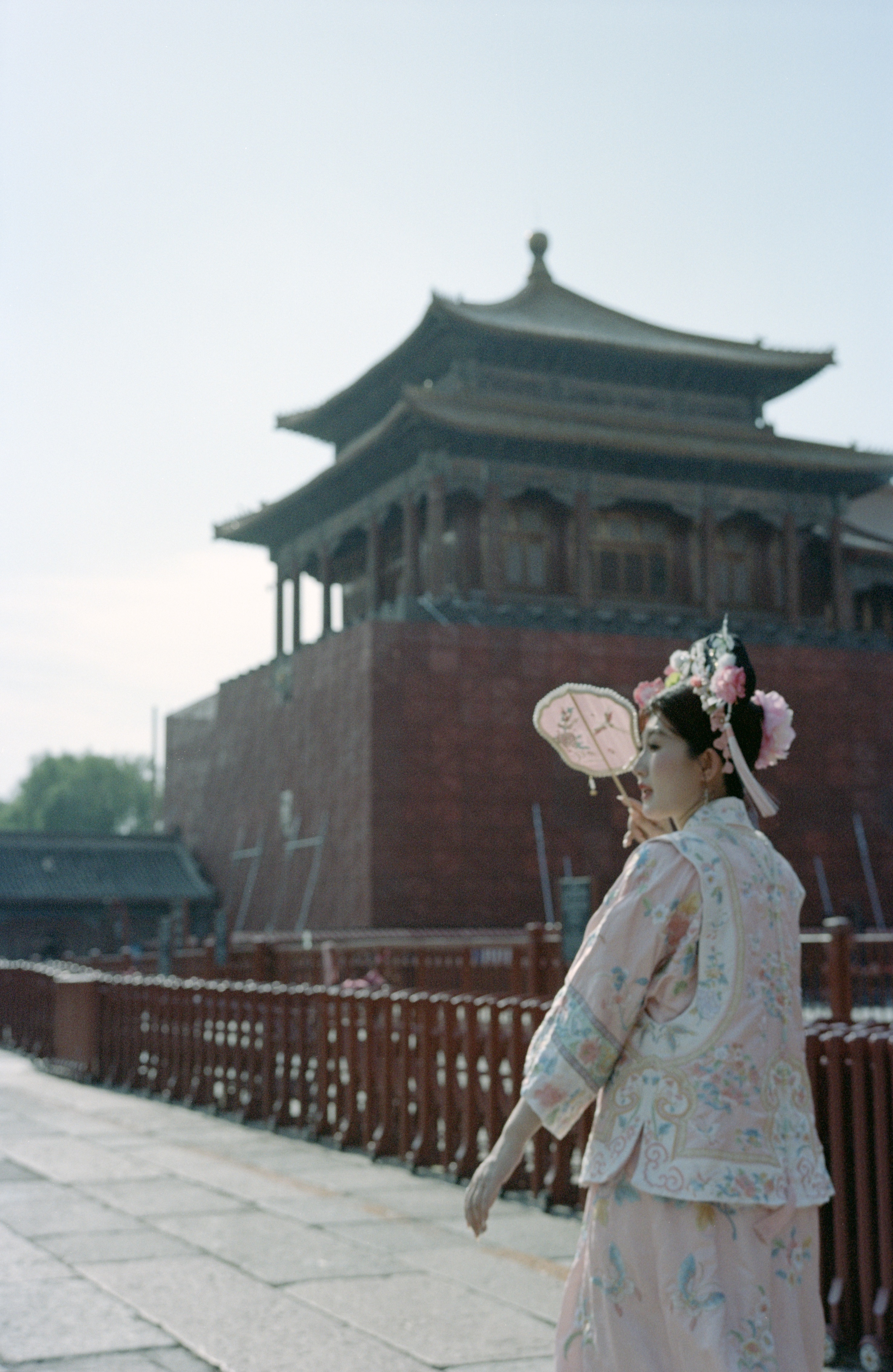 Younger woman, traditional wear, Forbidden Palace