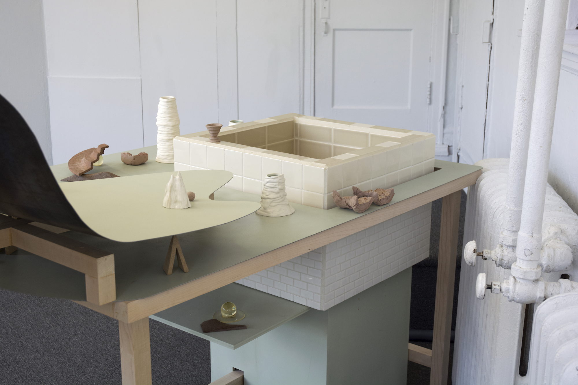 Water Table by Saebom Yang, installation view at Roman Susan