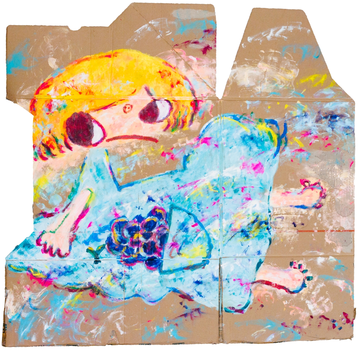 Acrylic on cardboard, 77 x 80 cm