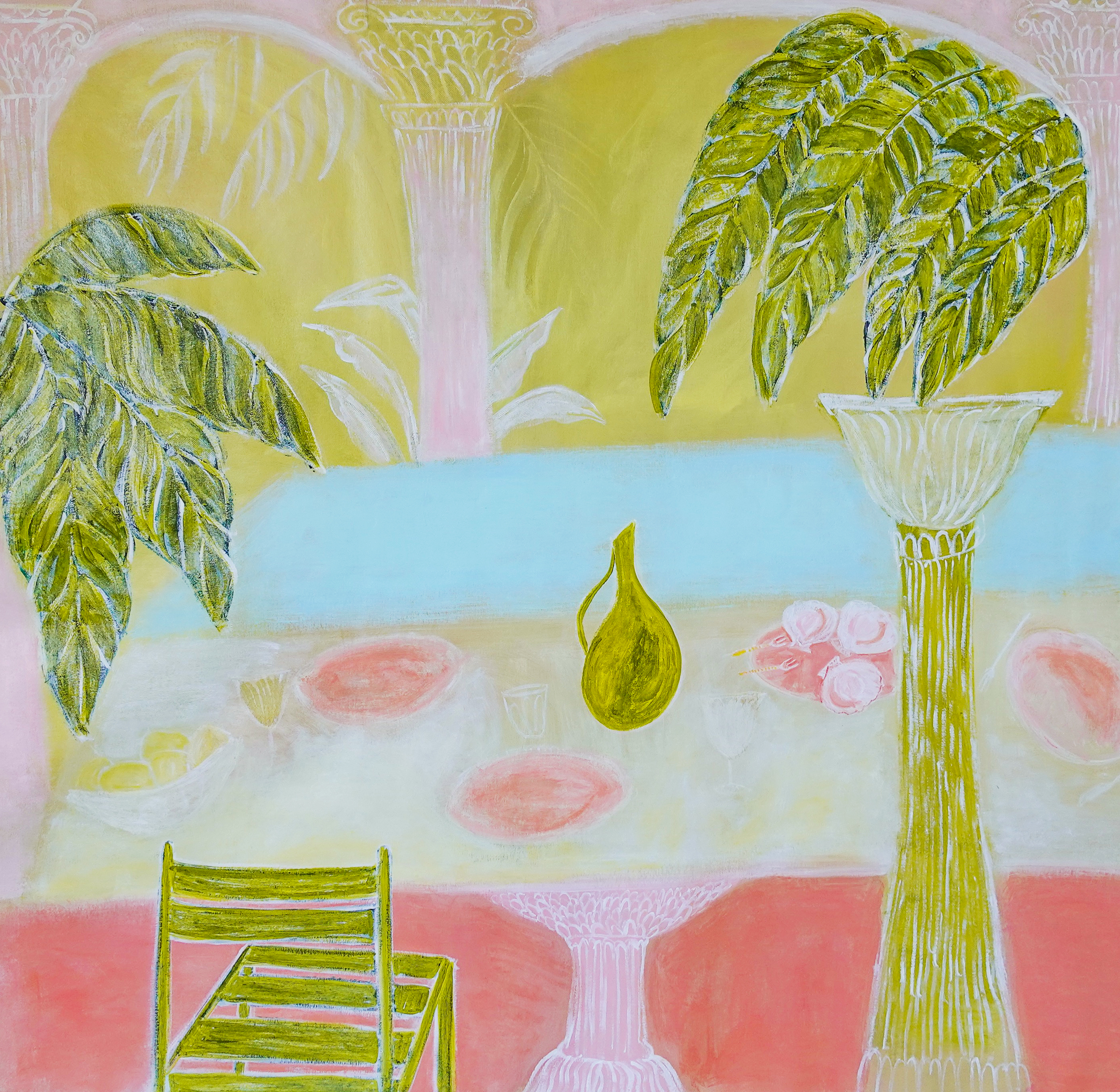 Euphoria, 2021. Acrylic on canvas. 150cm x 150cm 