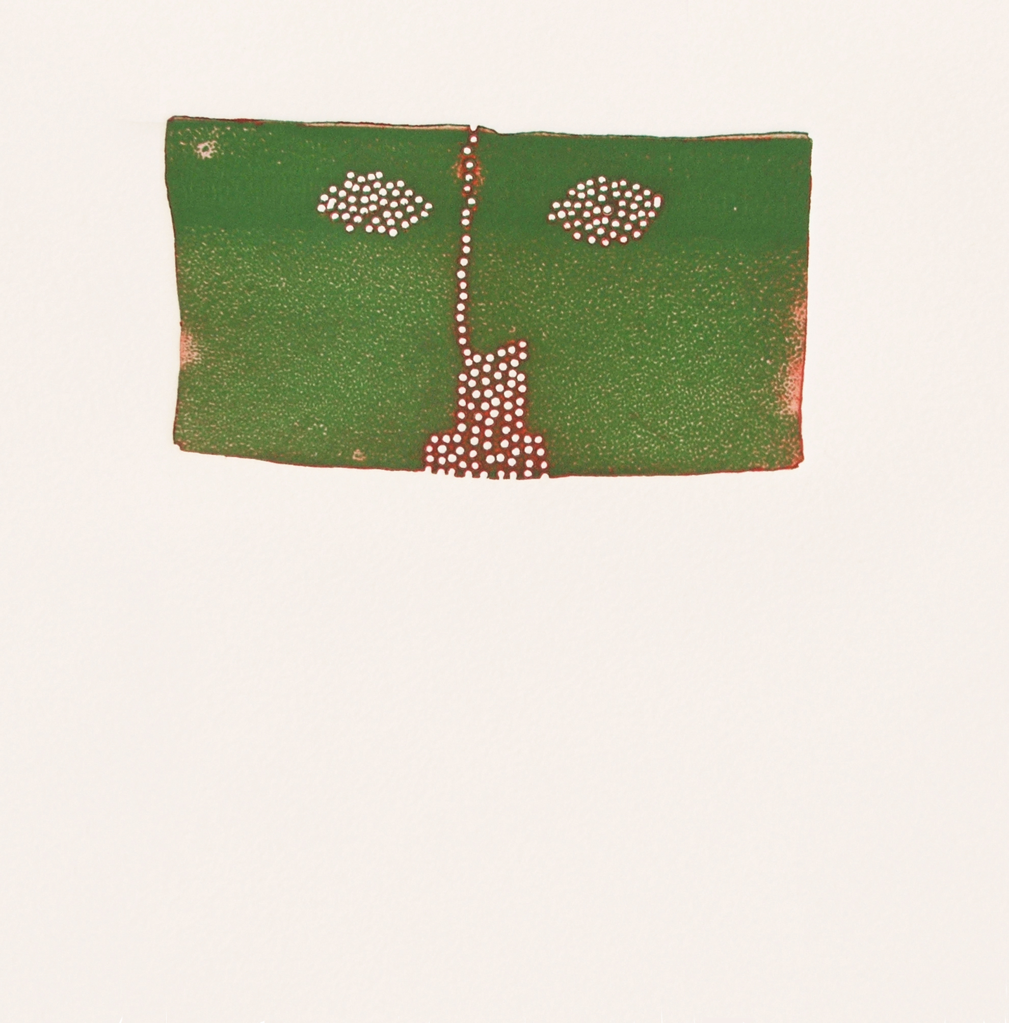 Untitled, 2006, Relief print on Somerset Soft-white paper (detail), 27 X 38 cm