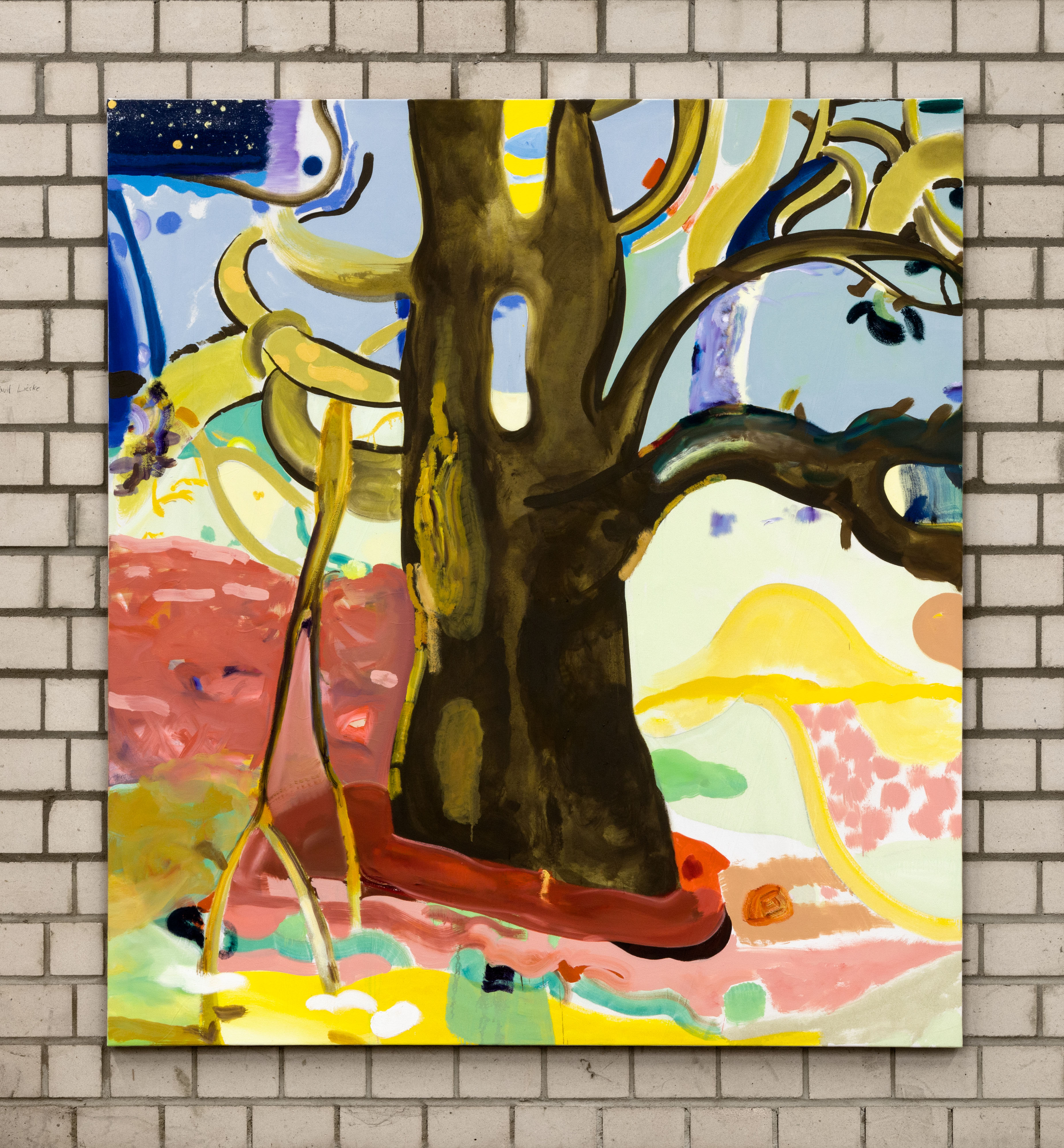 Ebbed Tree  200 cm x 180 cm, oil on canvas, 2022