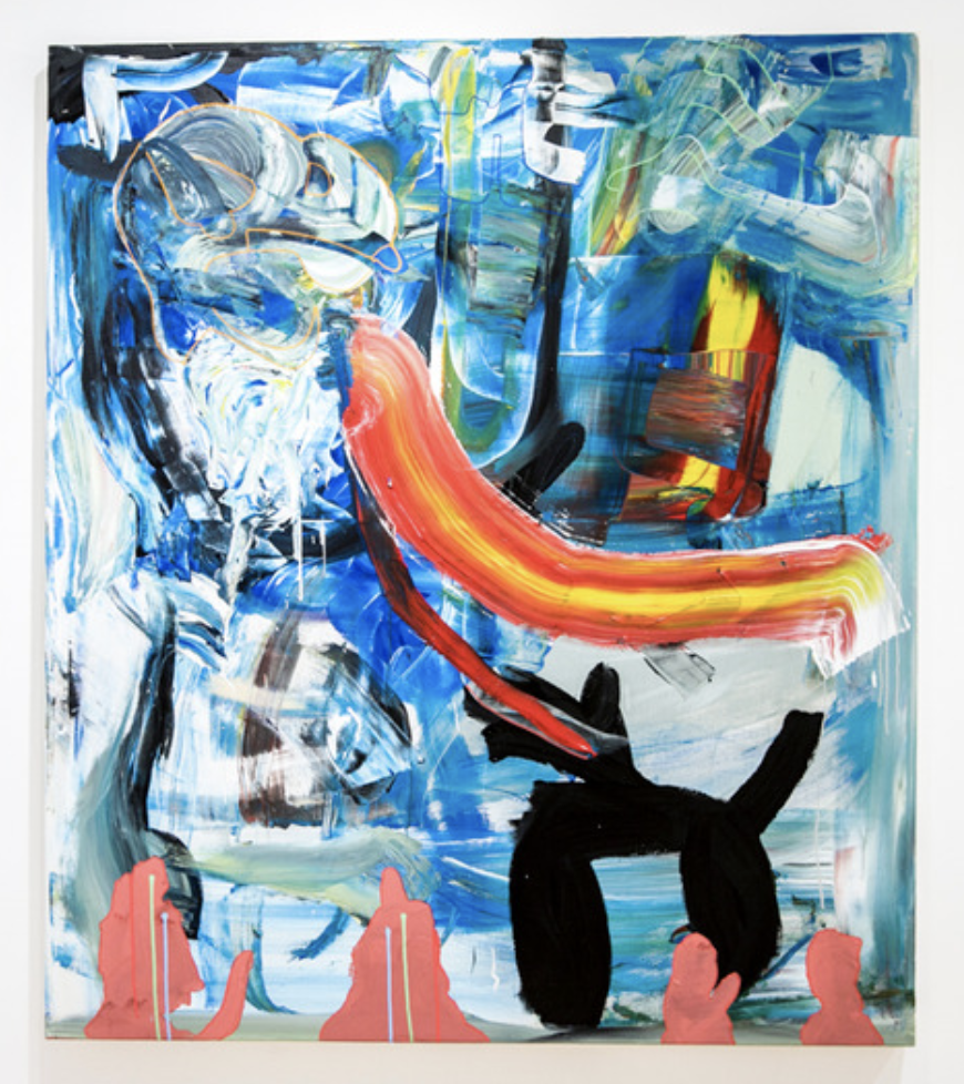 "Dog Park," 53" x 60" oil on canvas