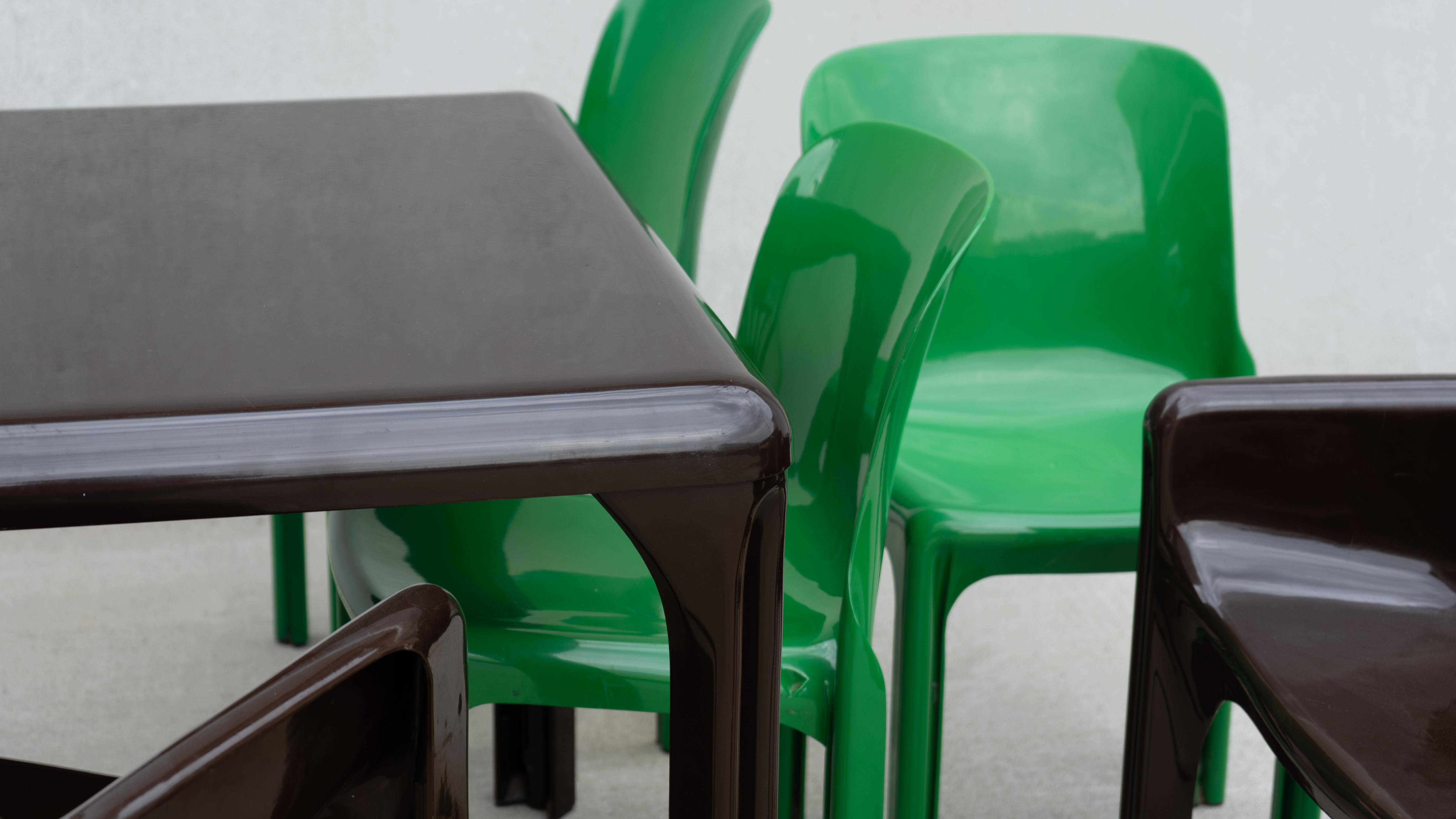 Stadio 150 table for sale Artemide Vico Magistretti sweeter fat rare space age furniture for sale 1970s furniture rental New York City Brooklyn