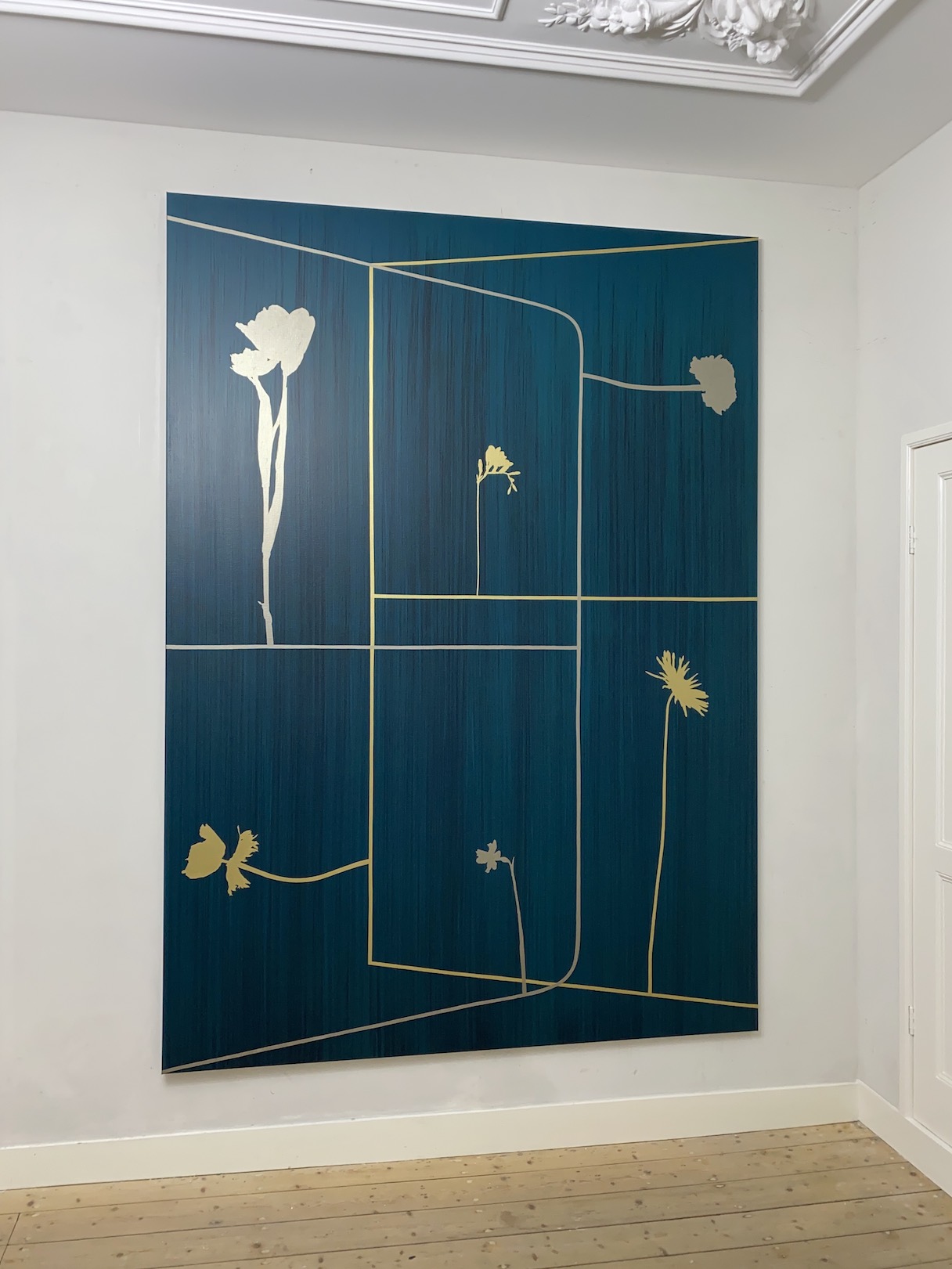 ‘Memories of warm wishes’, 2023, acrylic on canvas, 250 x 180 cm