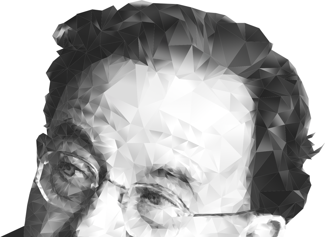 Erich Fromm's Low Poly Illustration Part 1 © Miranda Martinez M. All rights reserved