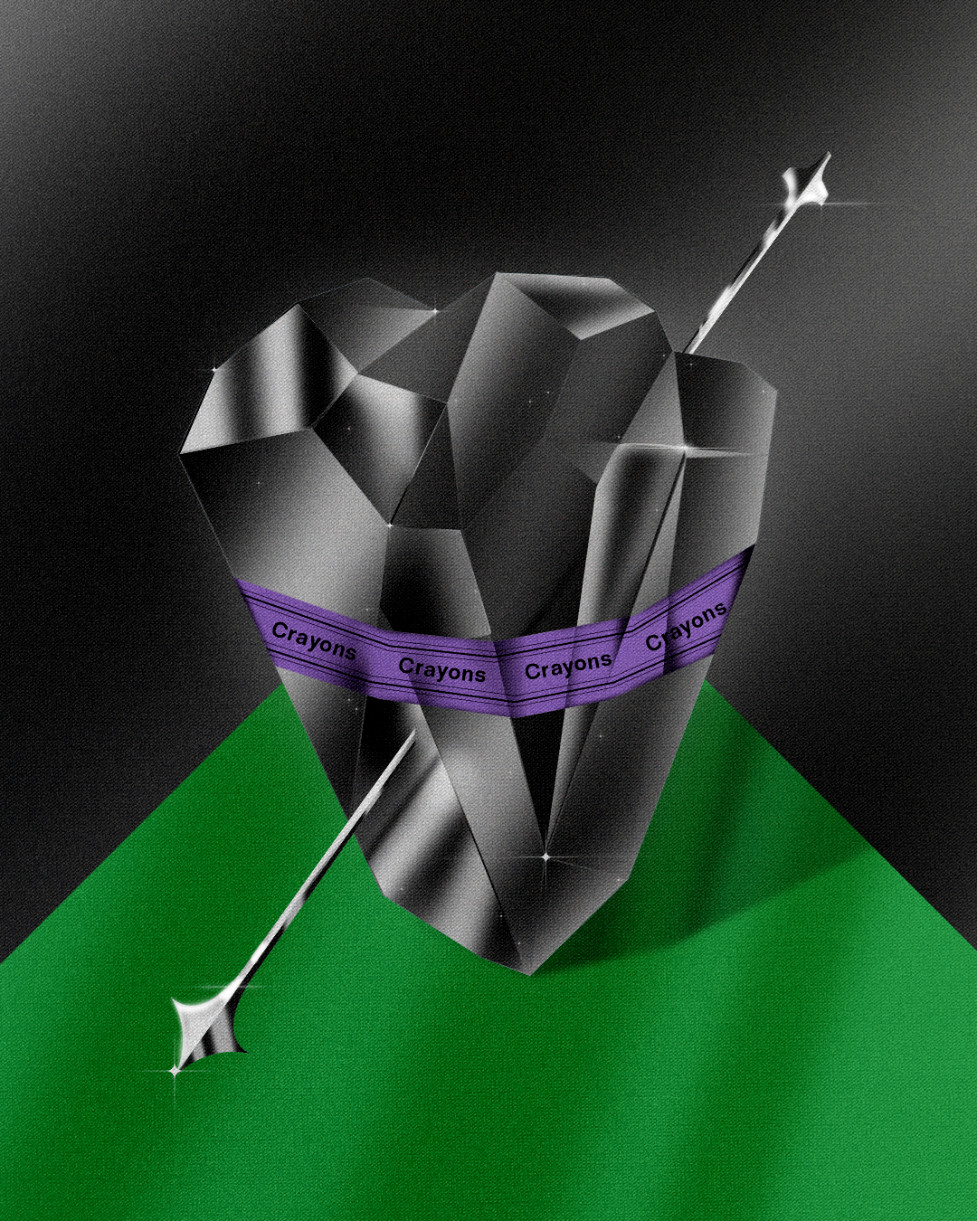 Crayon heart. ✶2020 