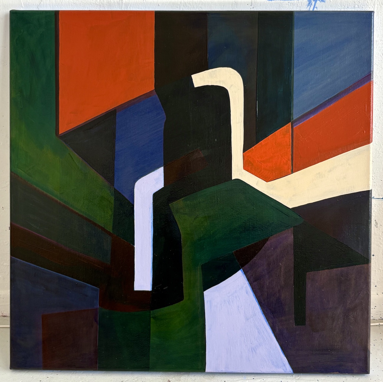 Comforting, relentless, 2024, Oil on canvas, 60x60cm