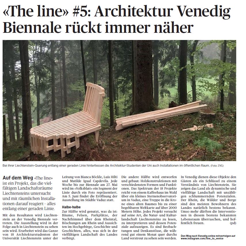 Published in Volksblatt. May 08 2018