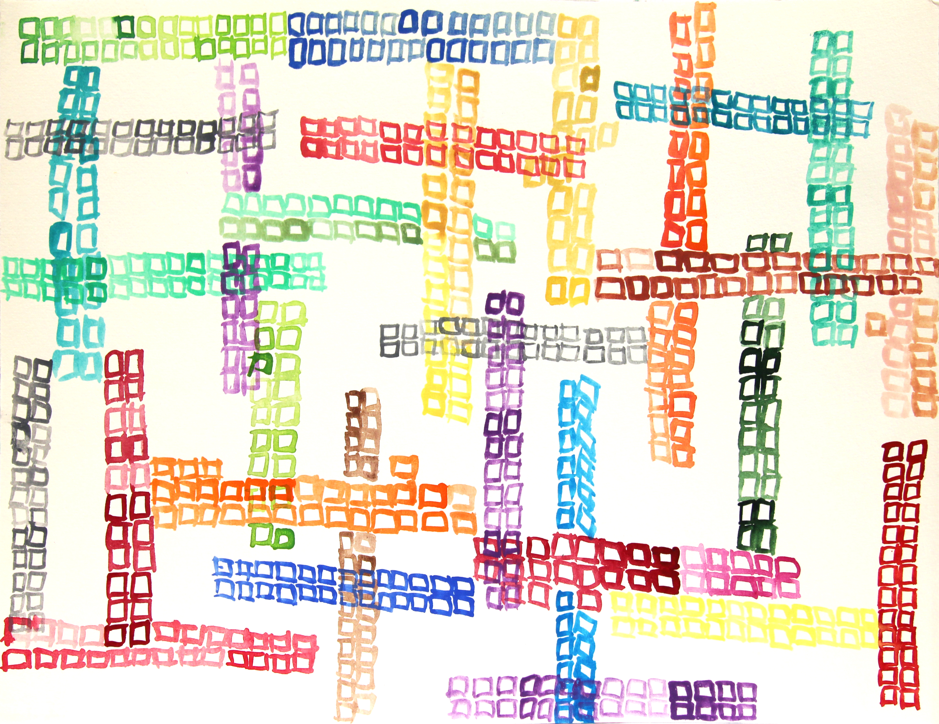 Sin título, 2004. Acuarela sobre papel, 30 x 40 cm.