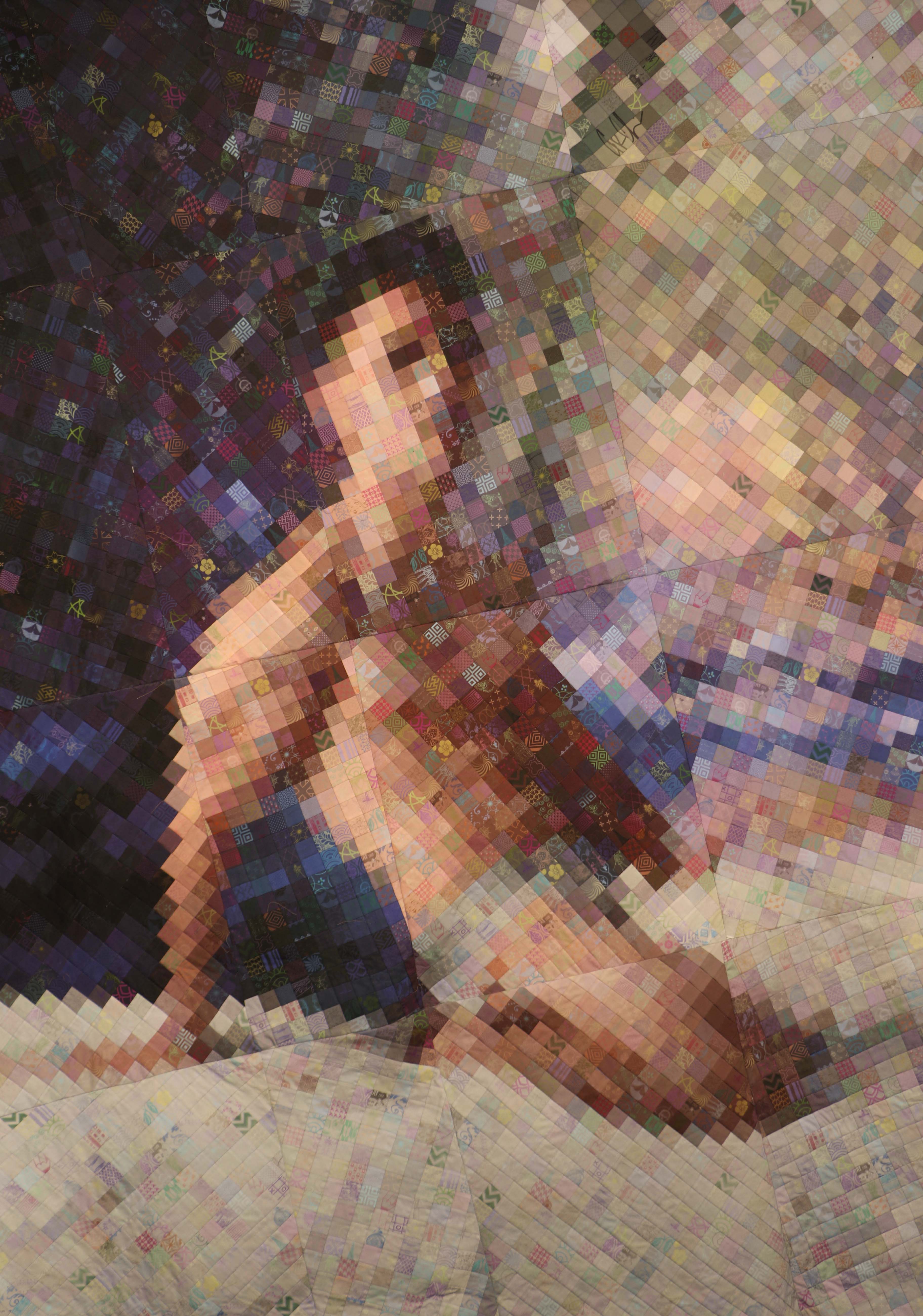 Man in Bed. 70" x 55"