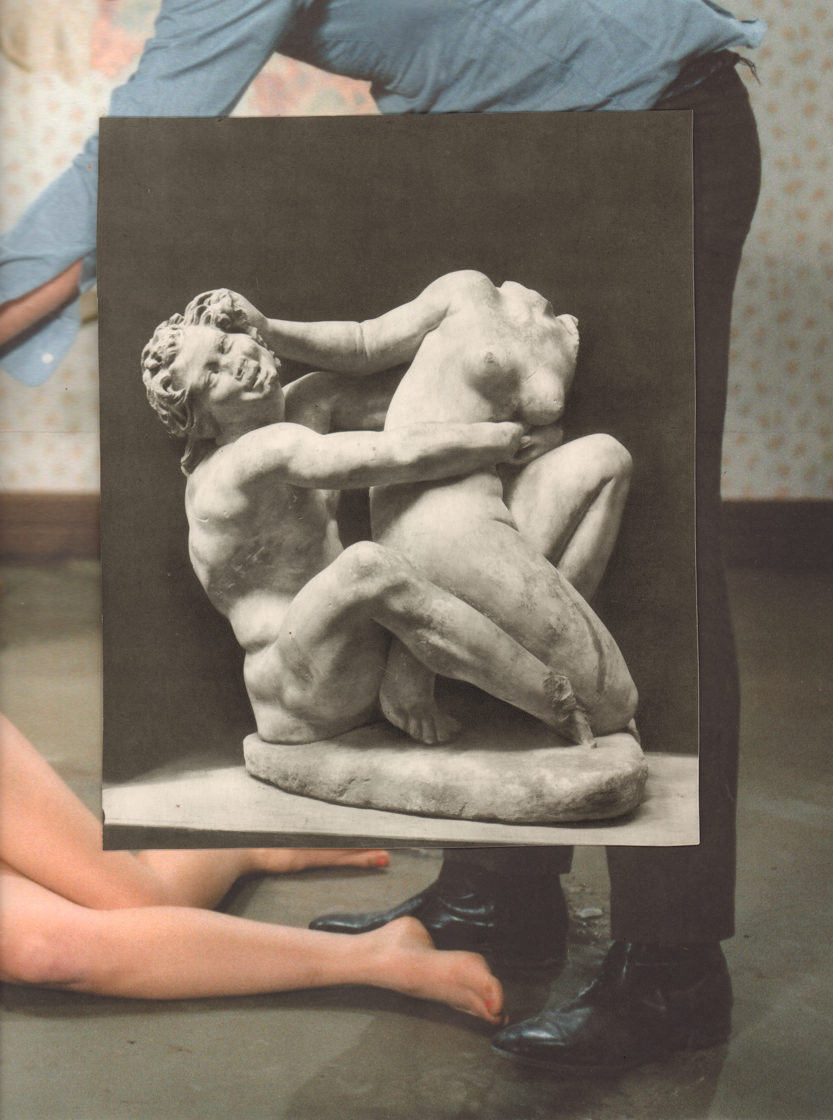 Satyr and Nymph, 2021, photomontage, 29.7 x 42 cm