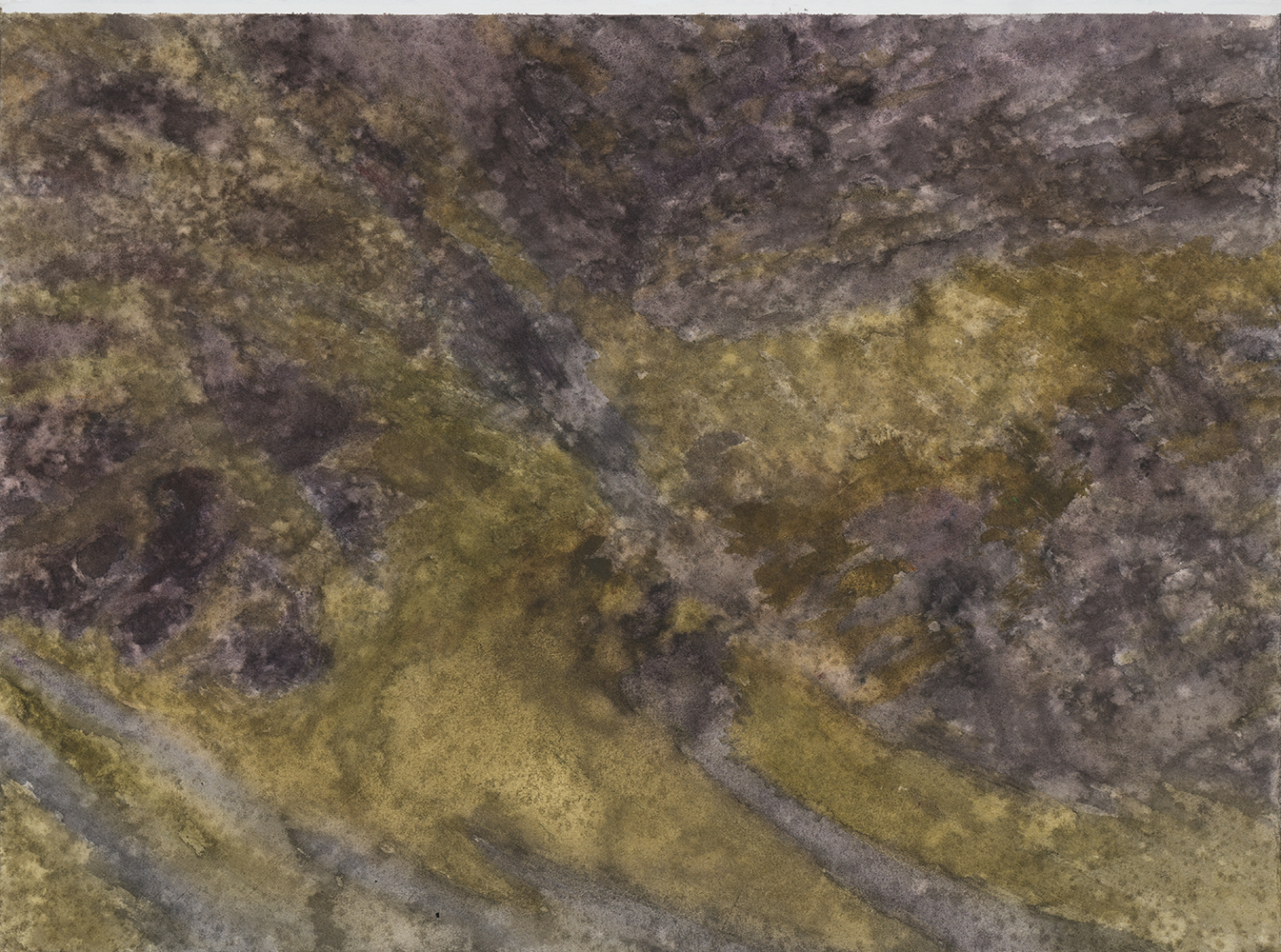 Versant, pluie, couchantaquarelle sur papier28 x 38 cm, 2024