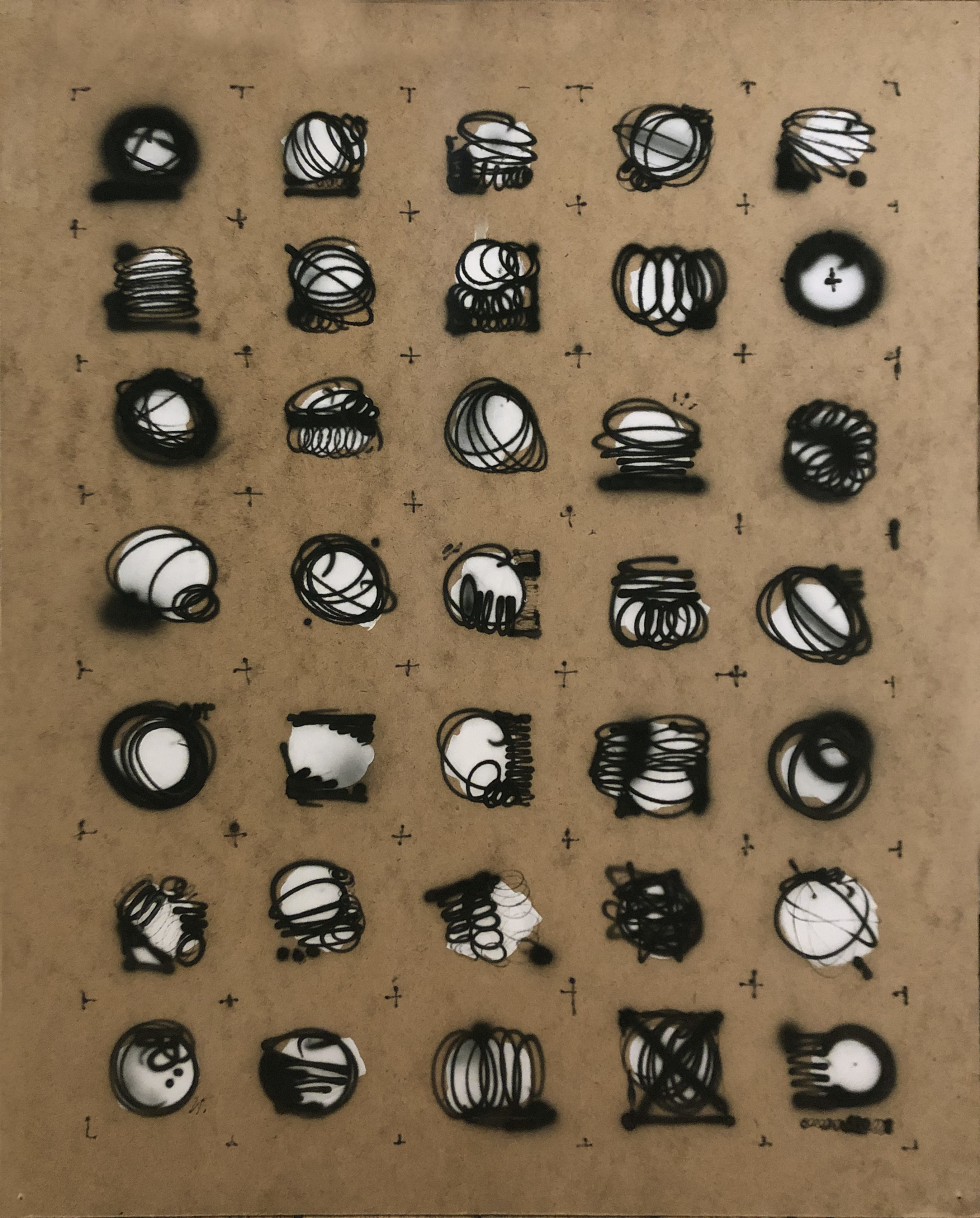 "2fyrir1" - 71,6x91,6cm - Akril and airbrush on MDF - 2018.
