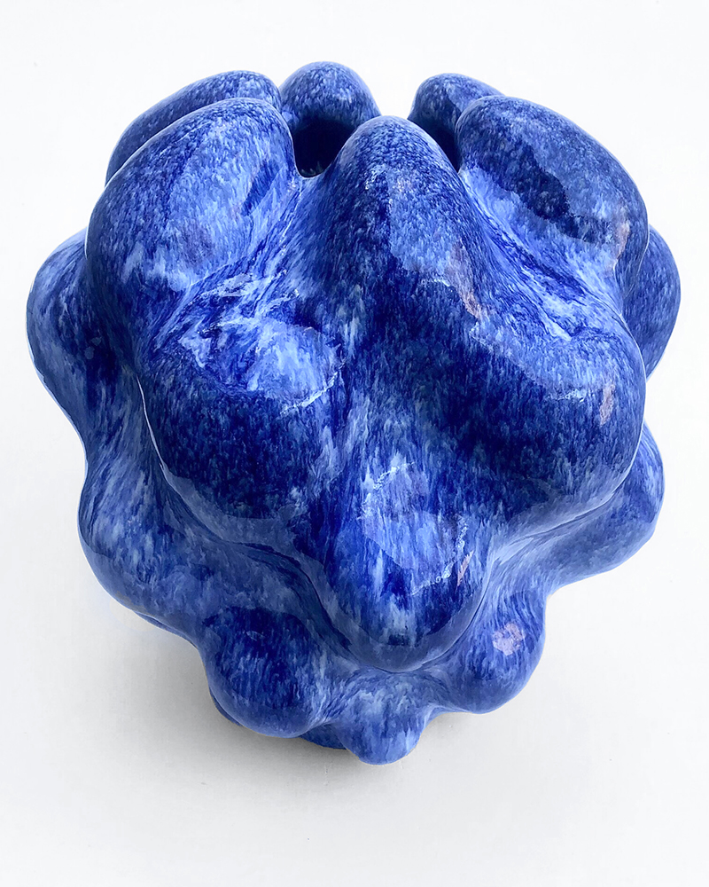 Rikke Elgaard, Shiny Blue, 33X30cm, 2.100€